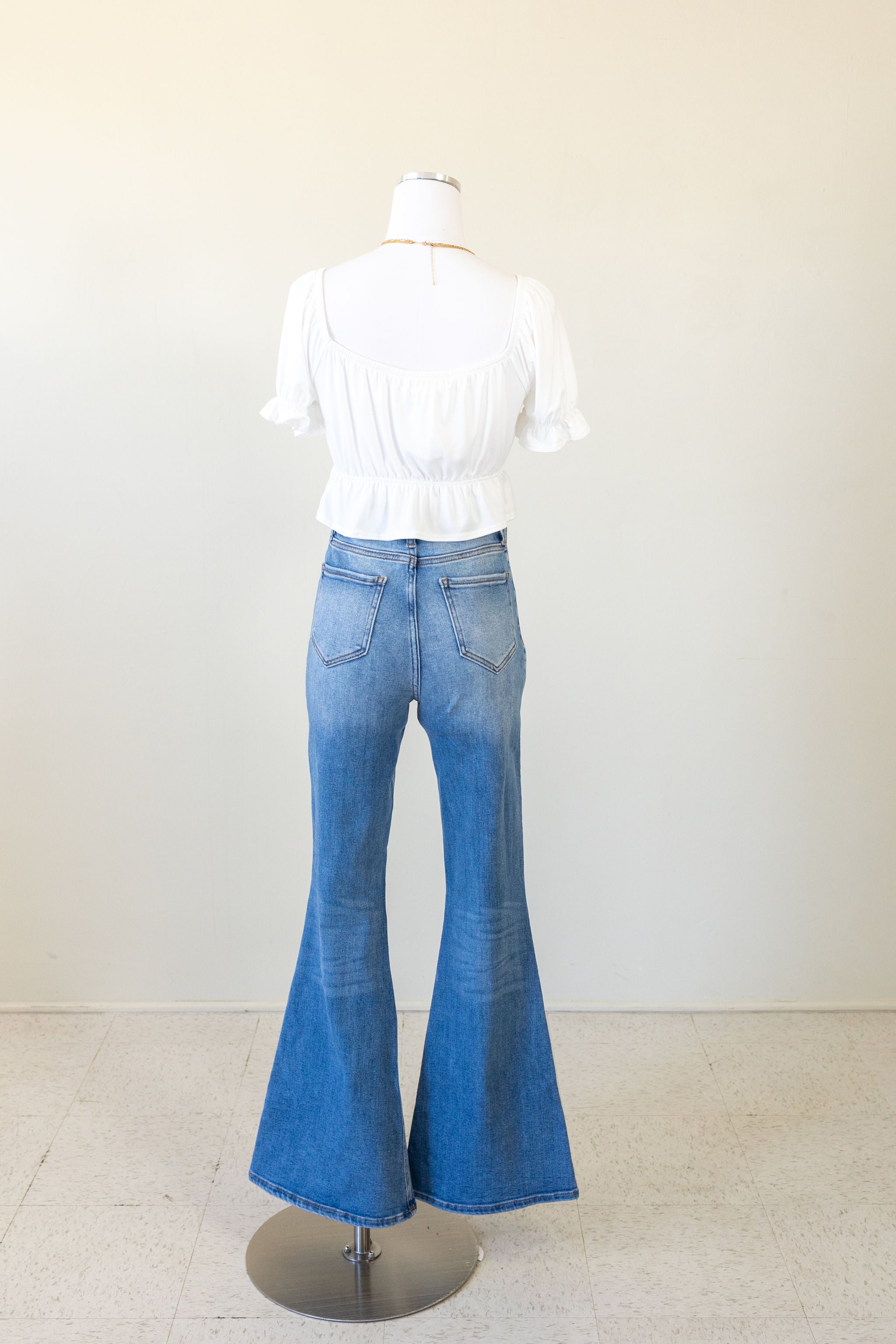 The Olivine High Rise Flare Jeans by Nectar Premium Denim
