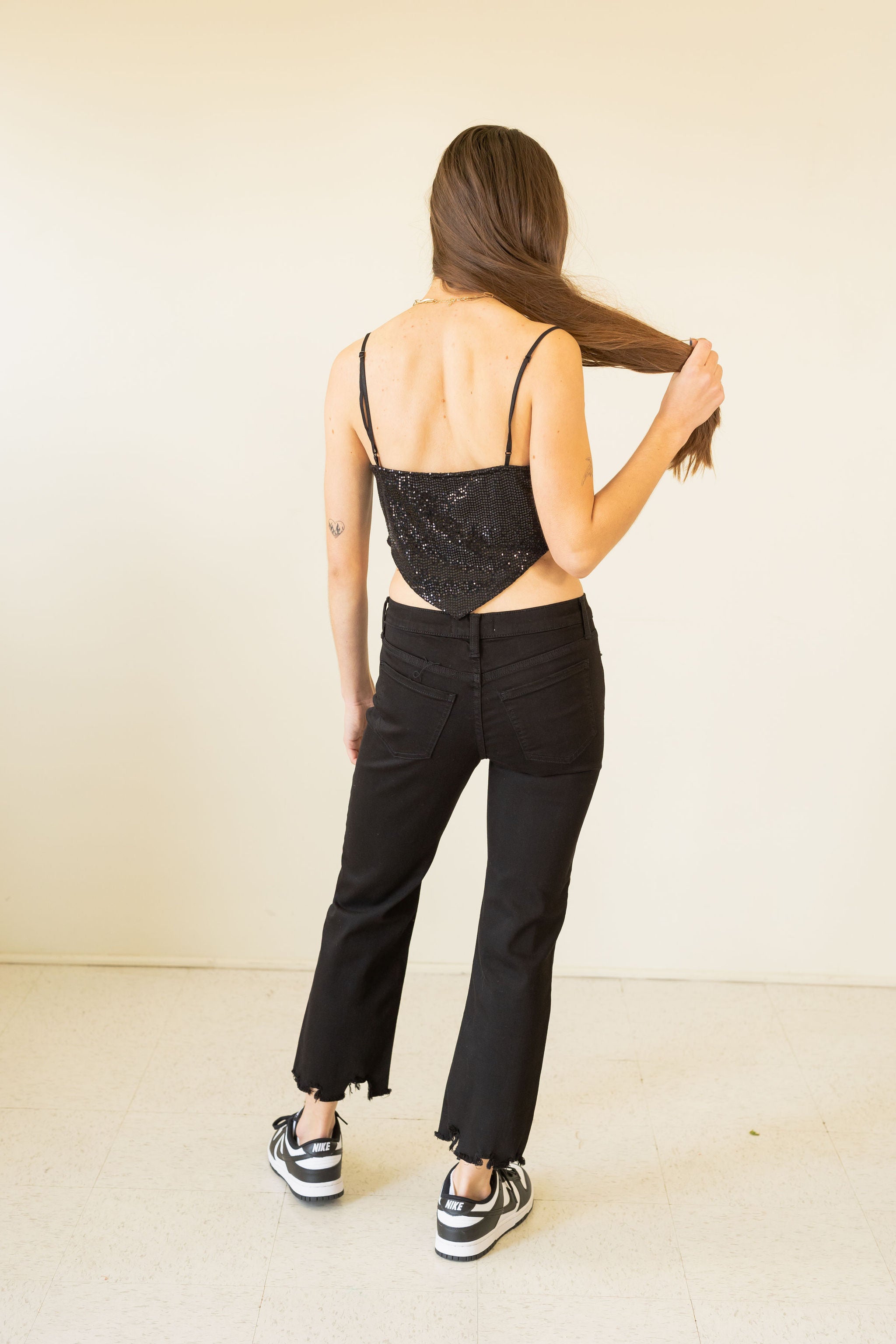 High Rise Straight Leg Crop Jeans by Nectar Premium Denim