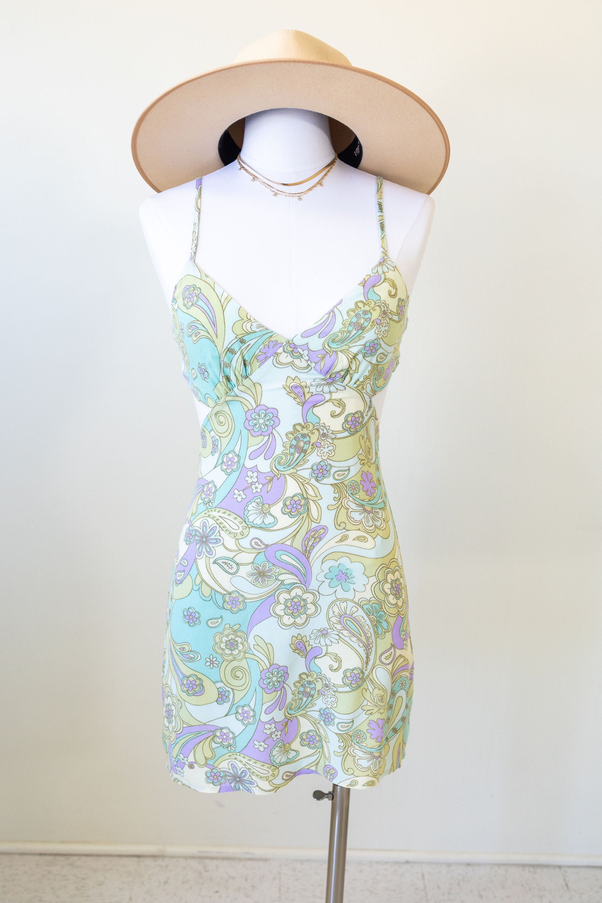 Don't Stay Paisley Cami Dress