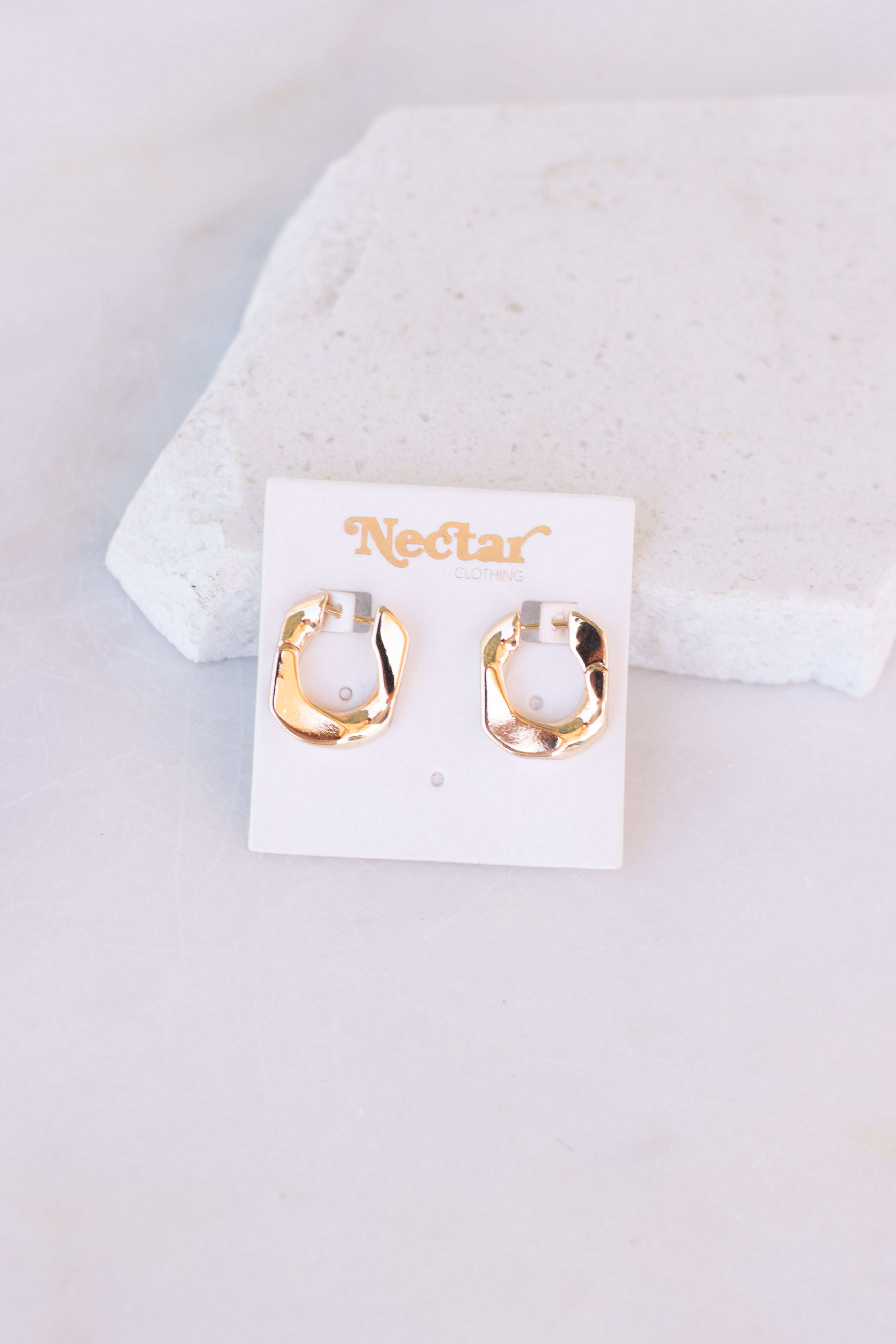 Mini Square Latch Hoop Earrings