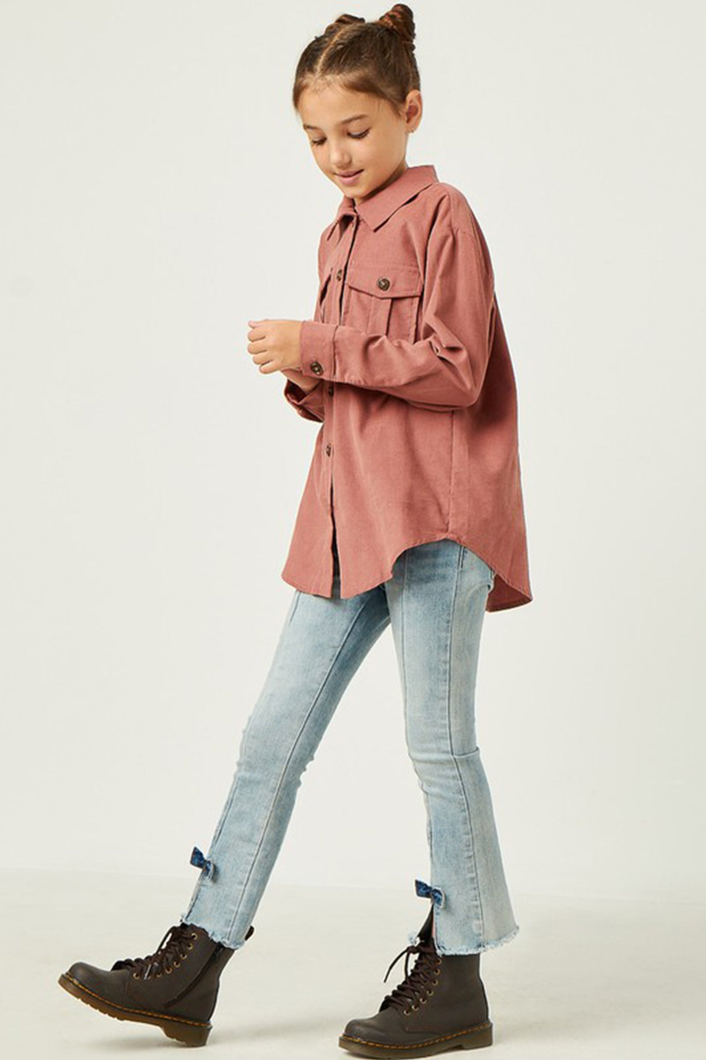 Corduroy Long Sleeve Kids Top