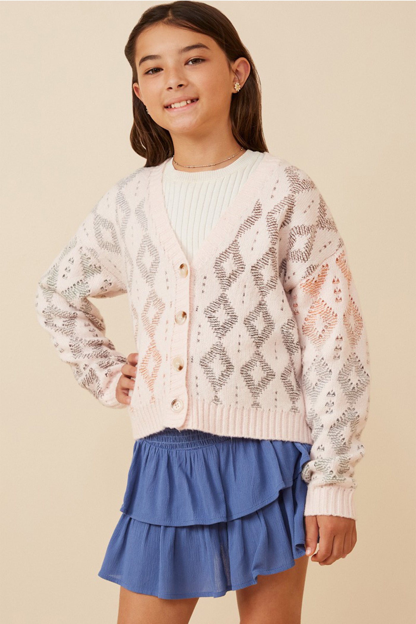 Patterned Kids Cardigan