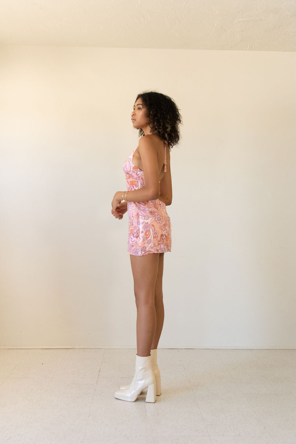Love Softly Paisley Halter Dress