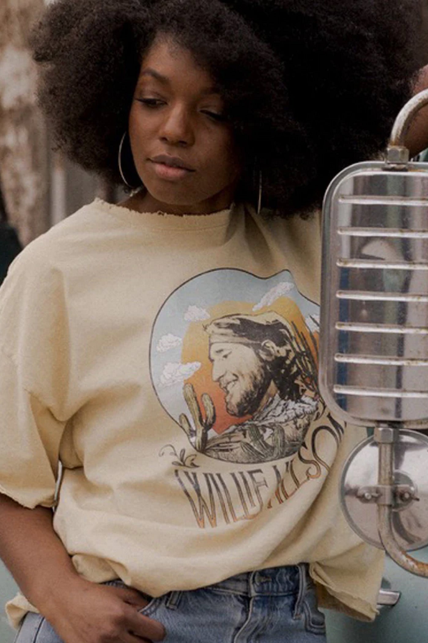 Wilie Nelson Thifted Womens Graphic Tee