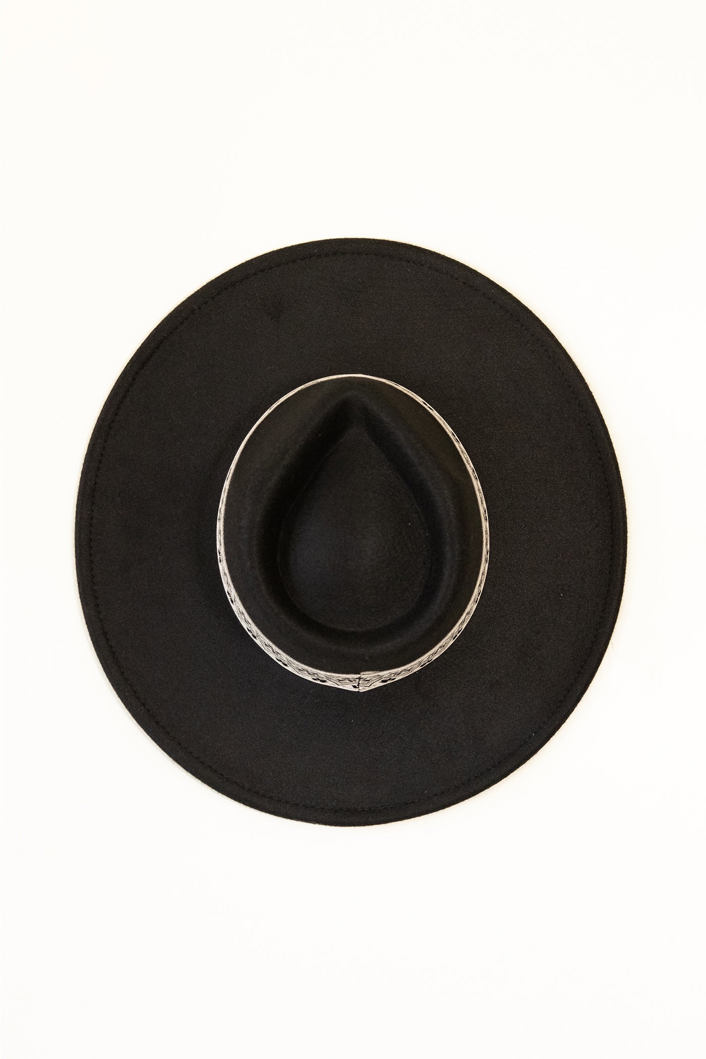 Embroidered Wool Fedora Hat
