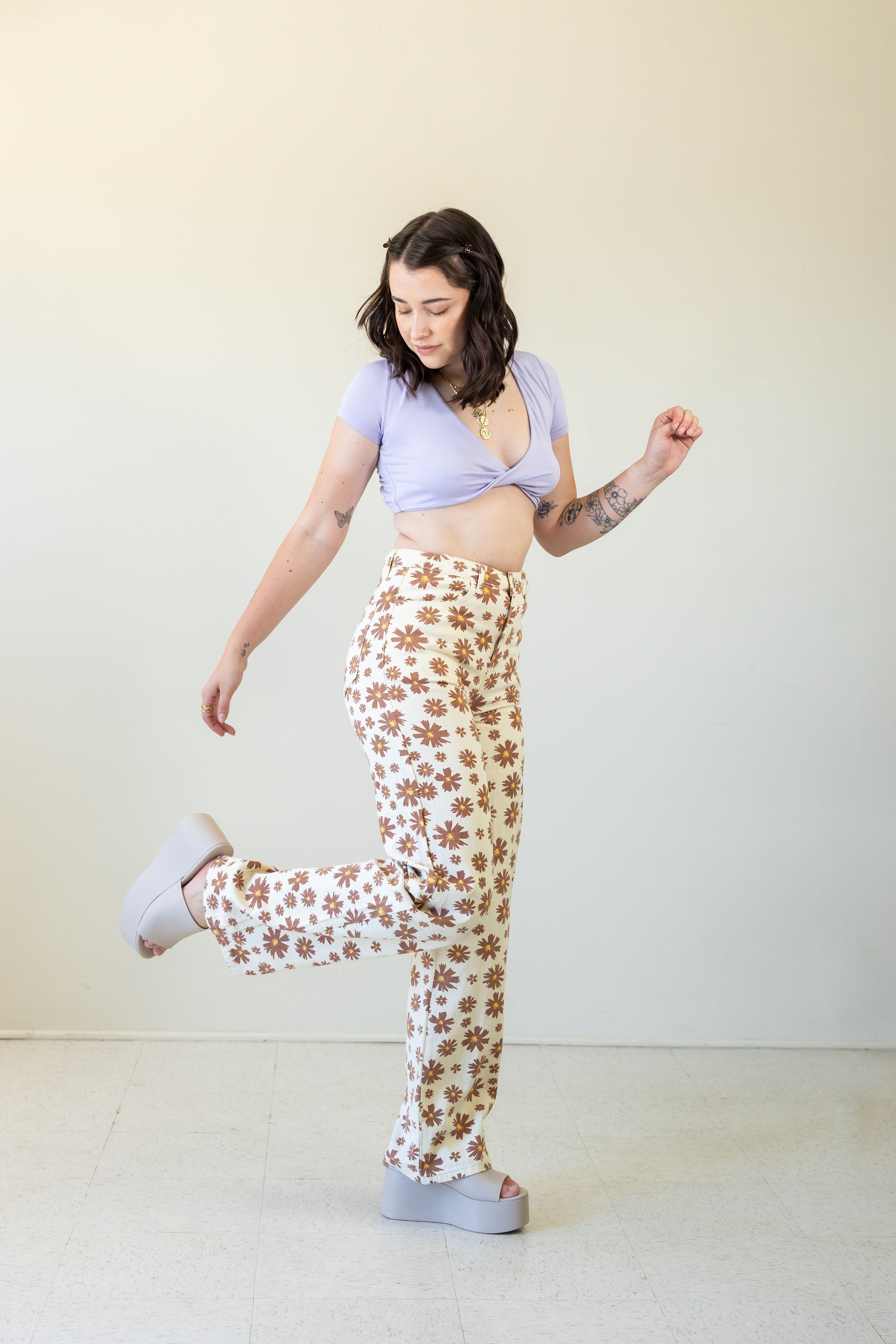 Go Home Floral Jeans