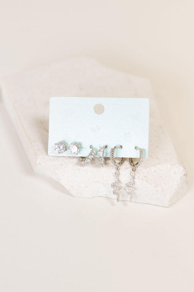Snake Three Piece Earring Set