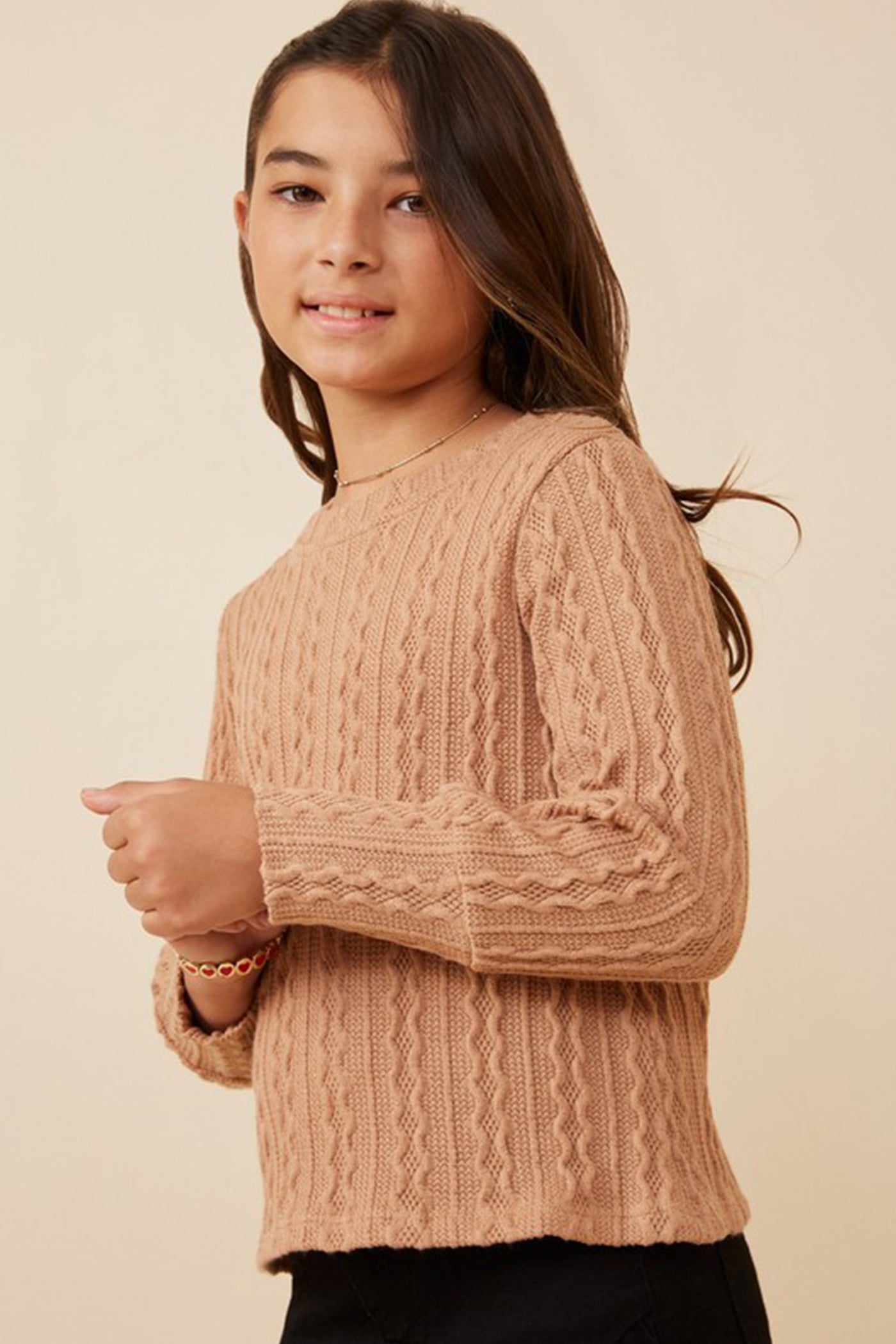 Cable Knit Kids Sweater