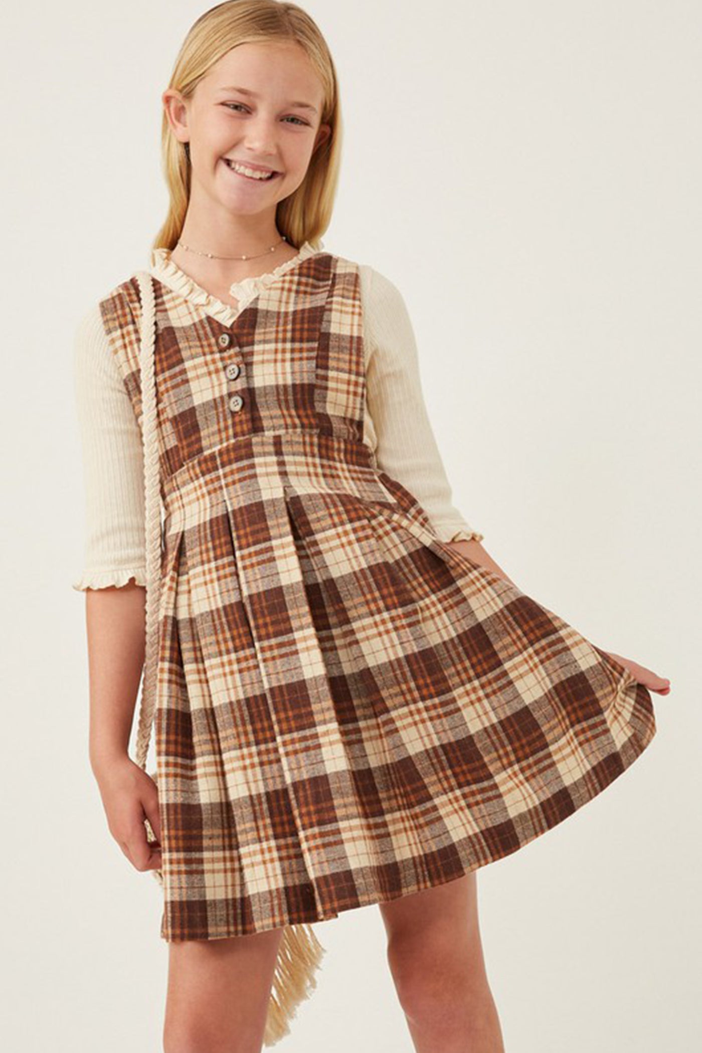 Plaid Kids Skirtall
