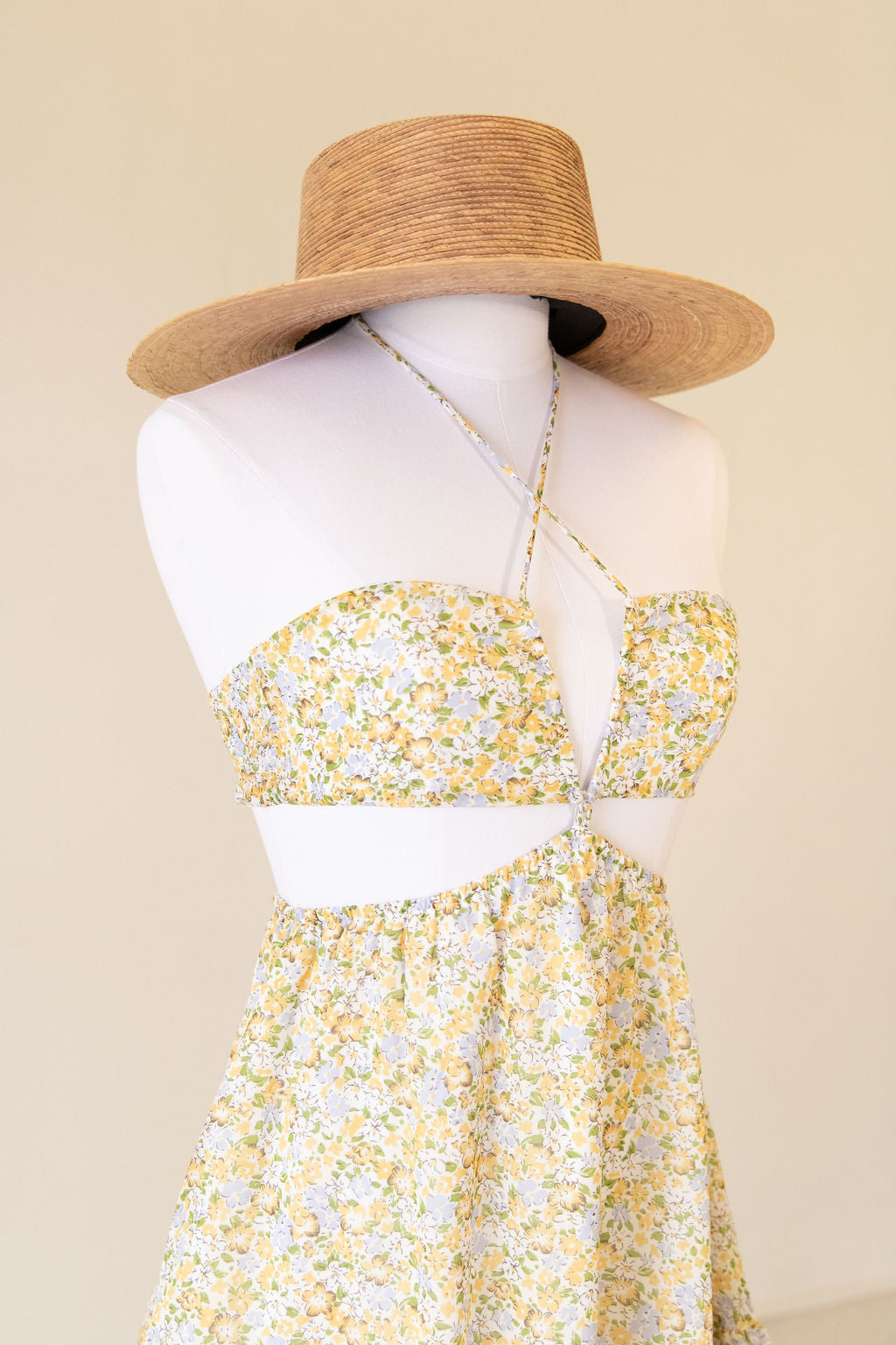 Make Time Floral Halter Dress