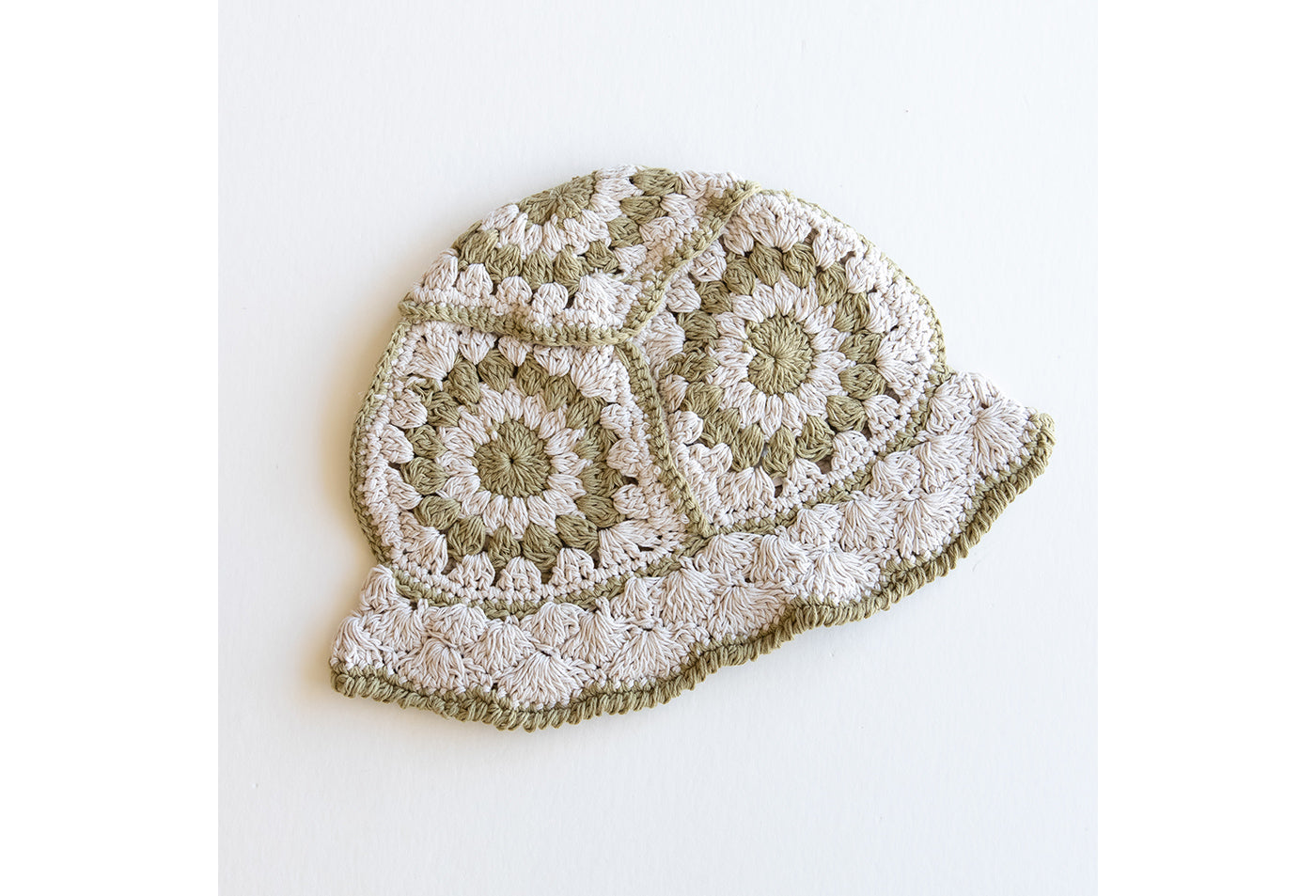 Floral Knit Bucket Hat