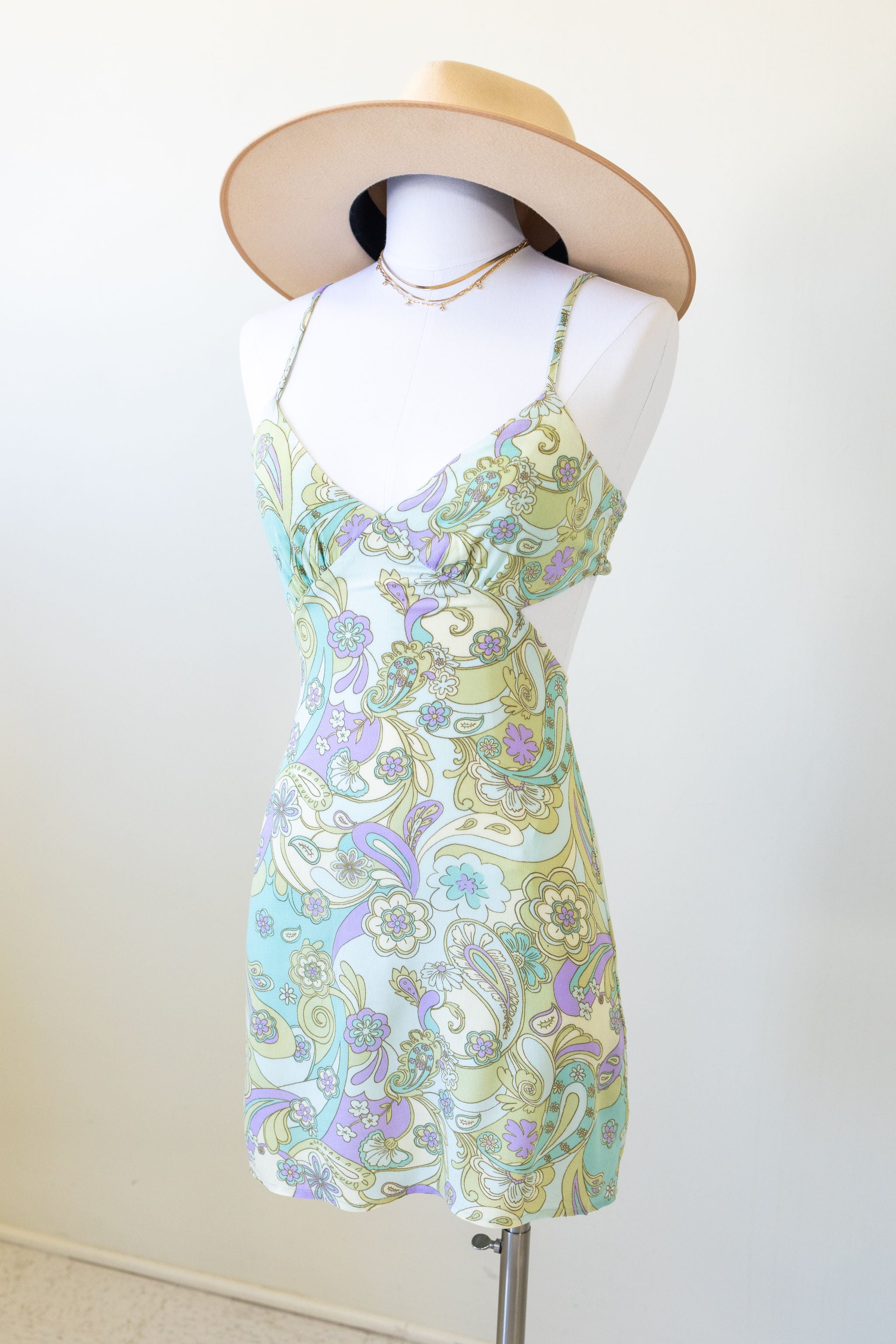 Don't Stay Paisley Cami Dress