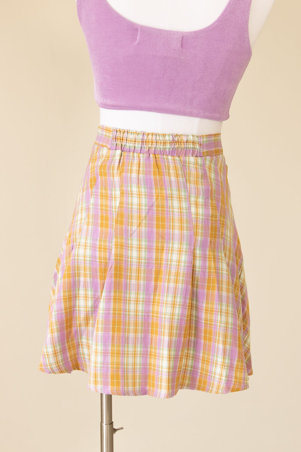 Tempt Me Plaid Mini Skirt