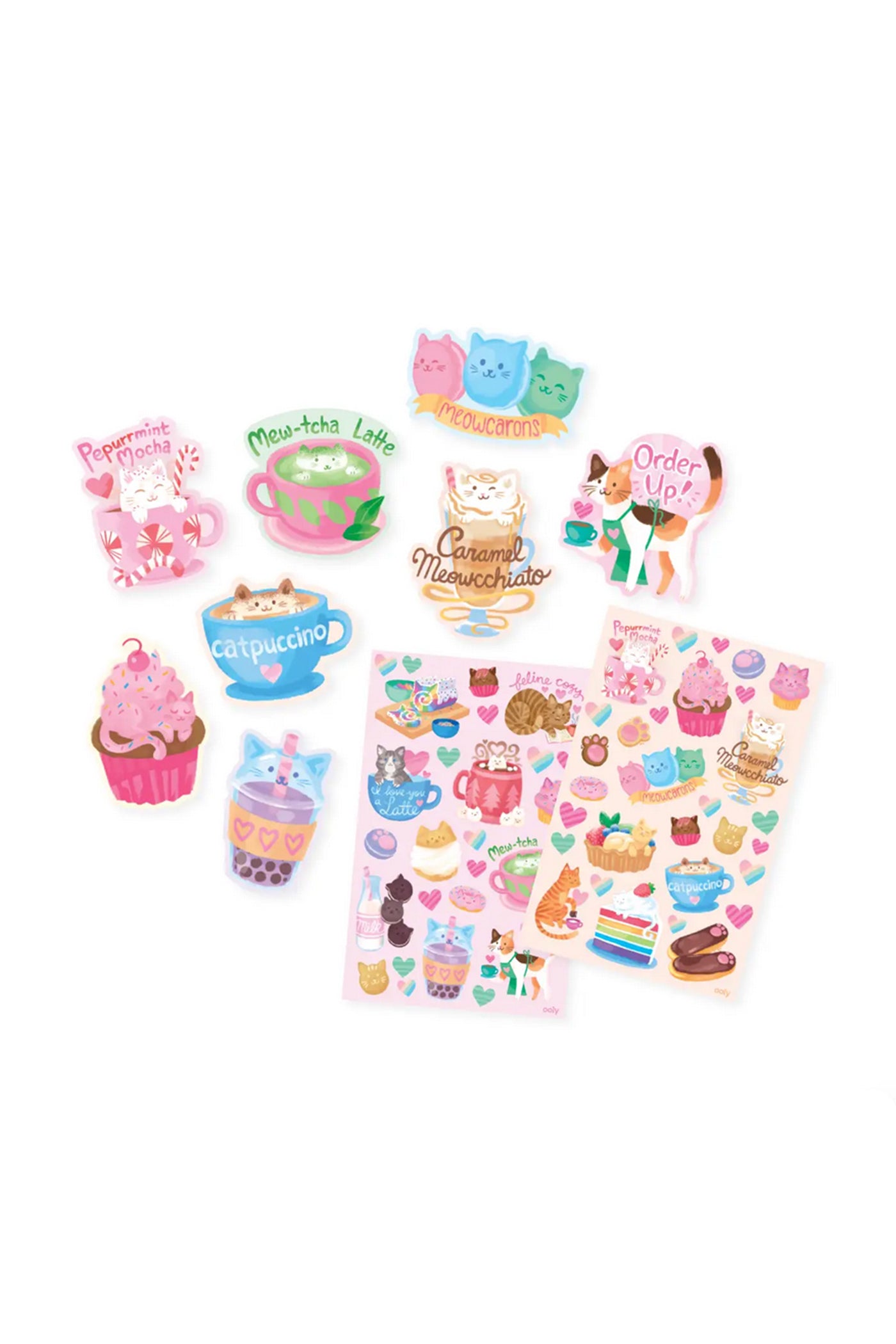 Cat Cafe Scented Stickers