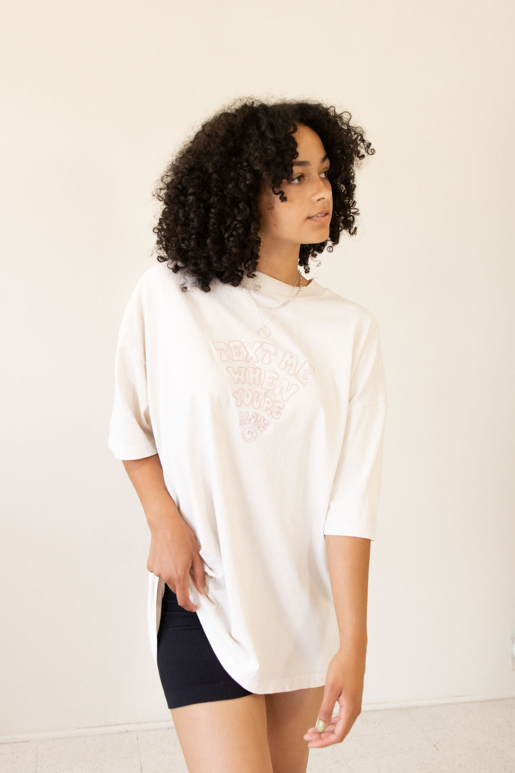 Text Me When You're Alone Graphic Tee
