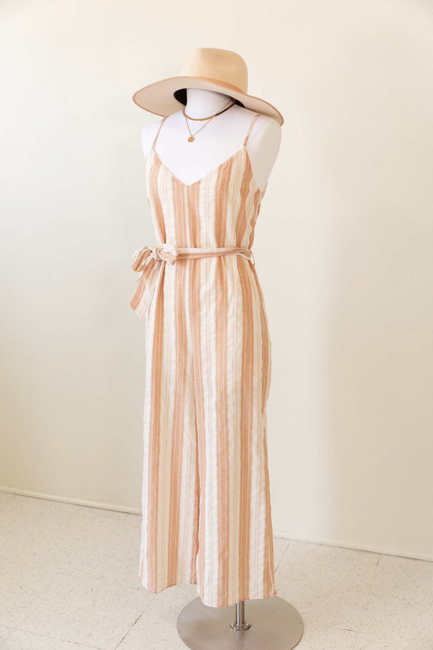 Better Life Striped Jumpsuit by For Good