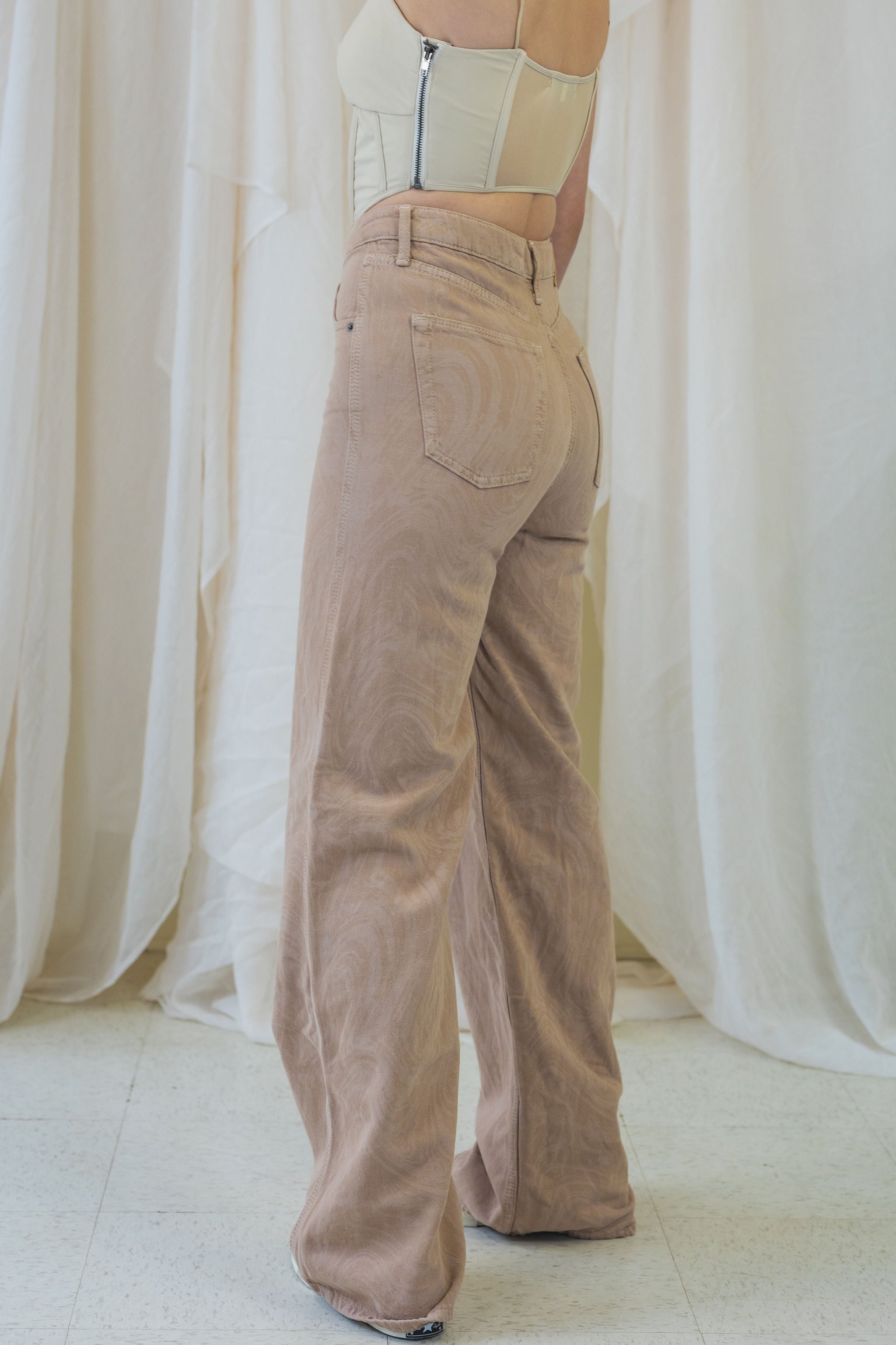 High Rise Swirl Print Puddle Jeans by BDG