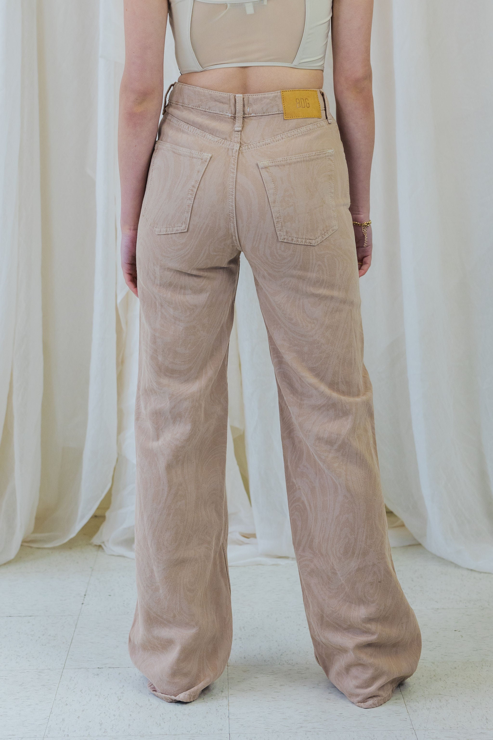 High Rise Swirl Print Puddle Jeans by BDG