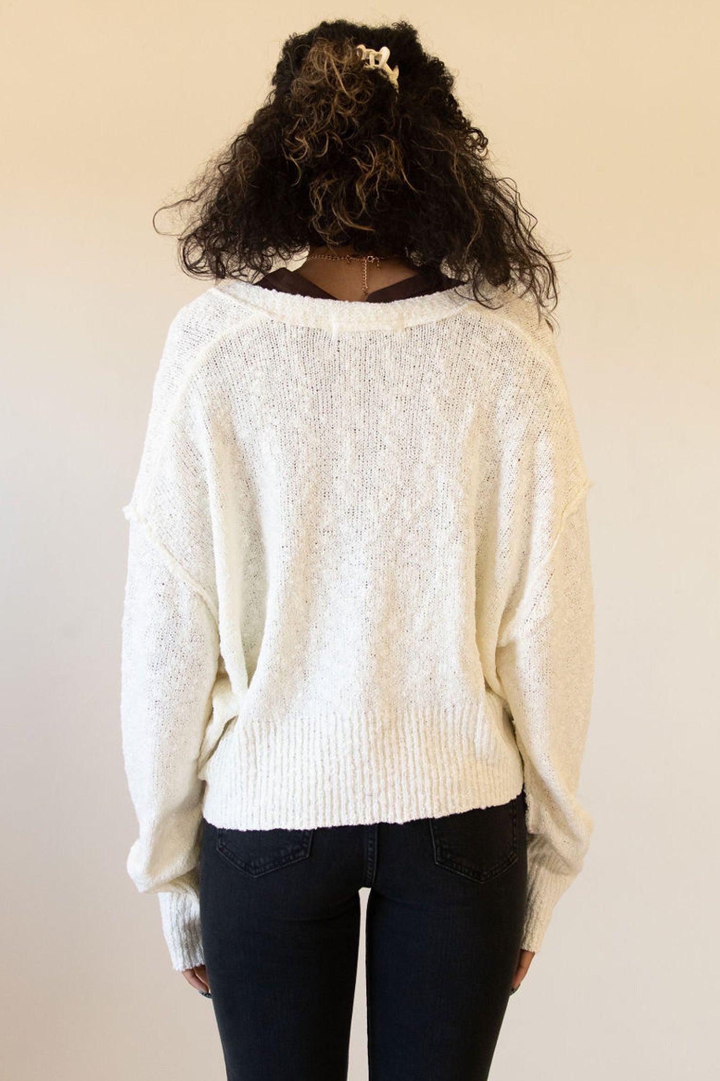 Cream Knit Cardigan