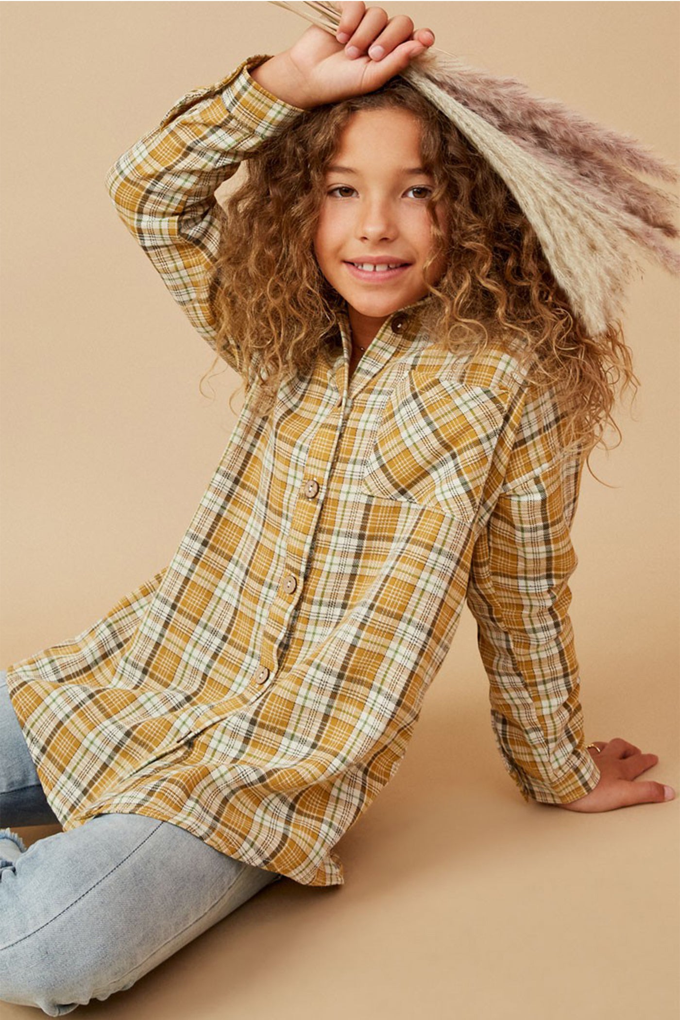 Plaid Flannel Kids Top