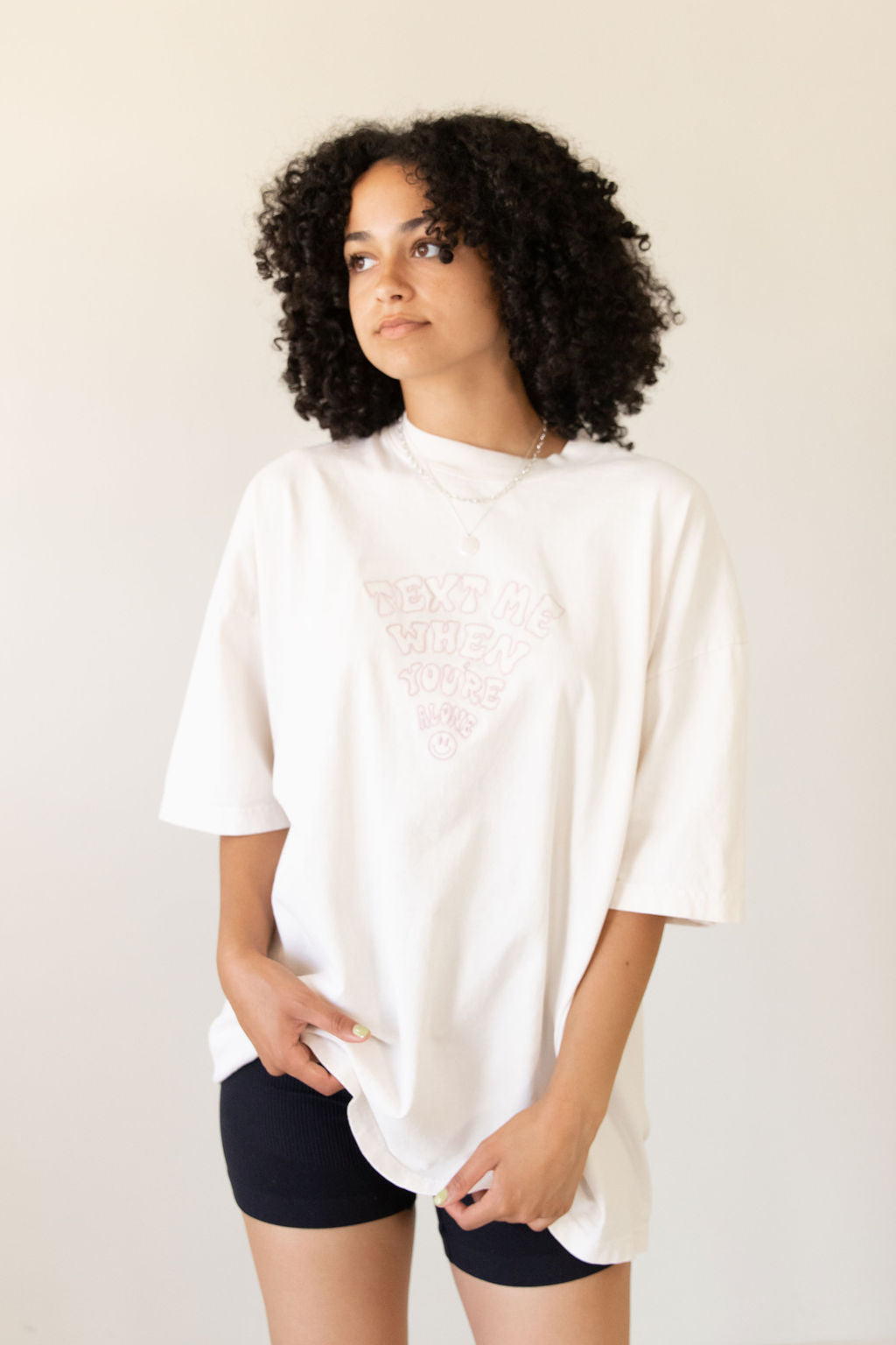 Text Me When You're Alone Graphic Tee