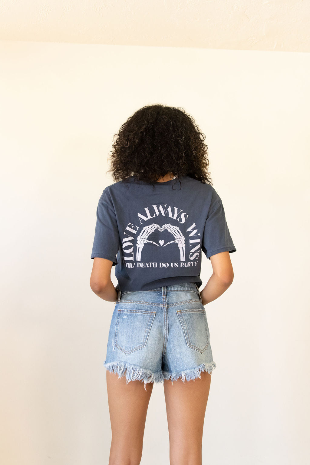 High Rise Distressed Denim Shorts by Nectar Premium Denim
