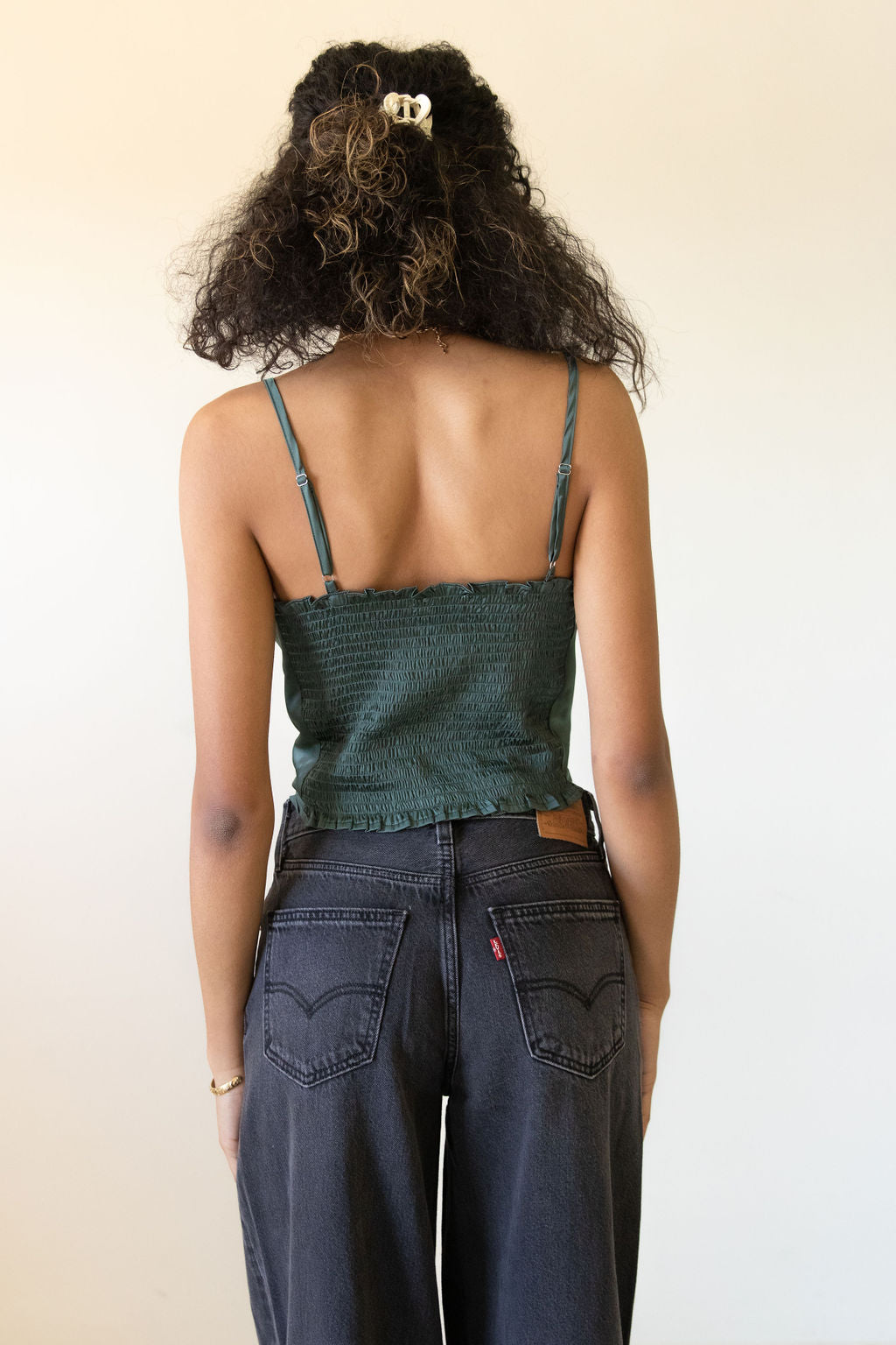 Don't Ask Satin Crop Top by For Good