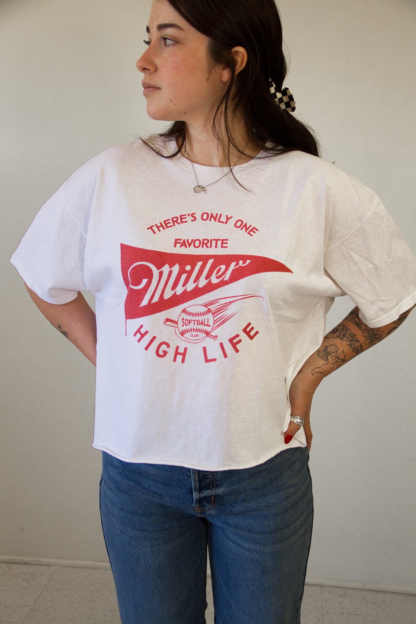 Miller High Life Softball Graphic Tee by Junk Food Clothing