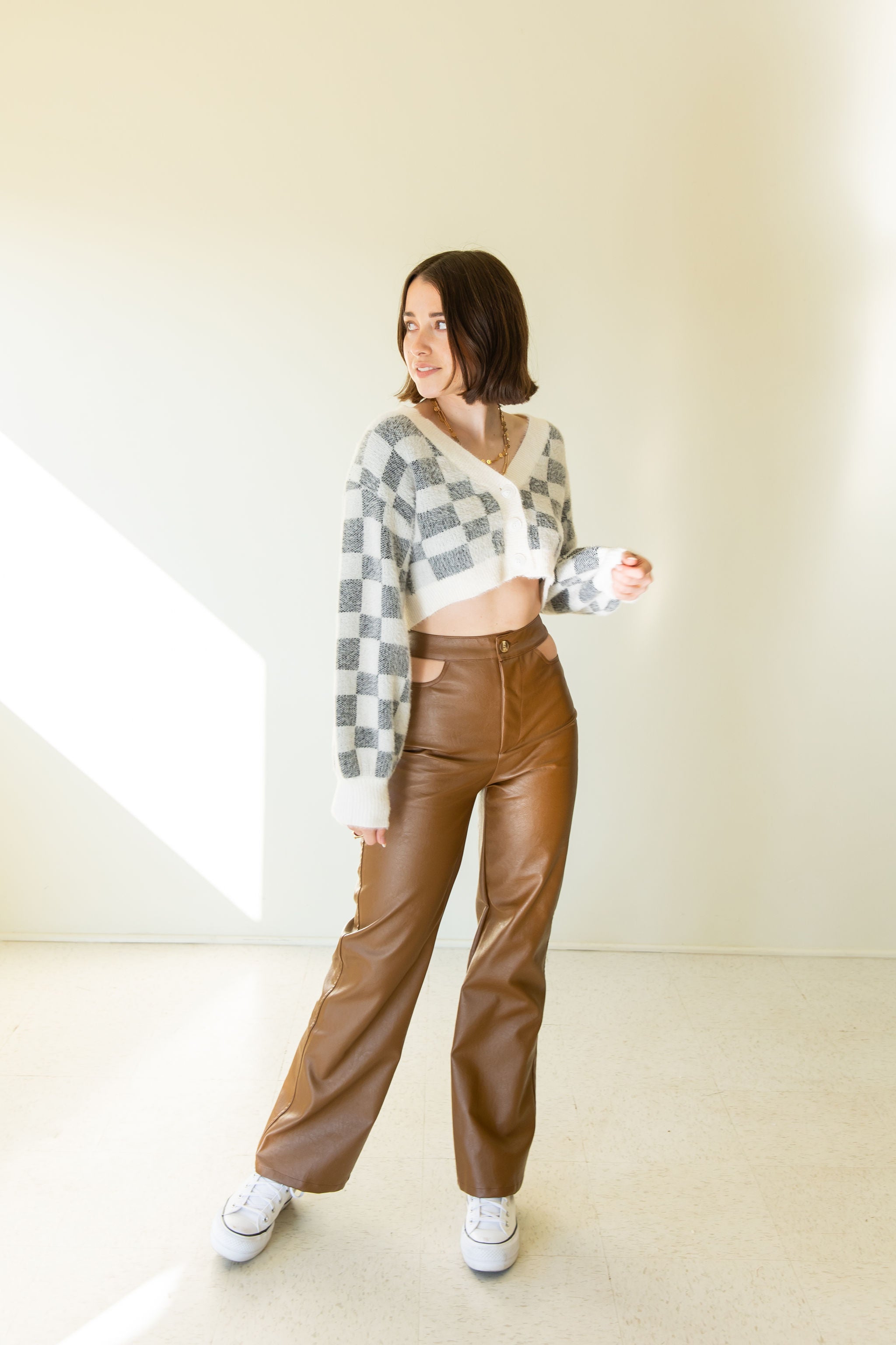 Good Impression Faux Leather Pants