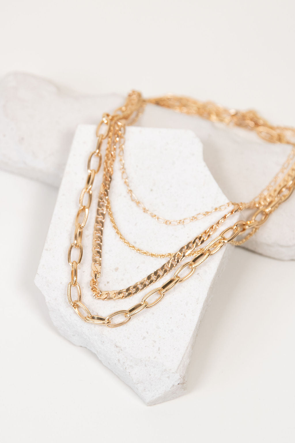 layered chain necklace