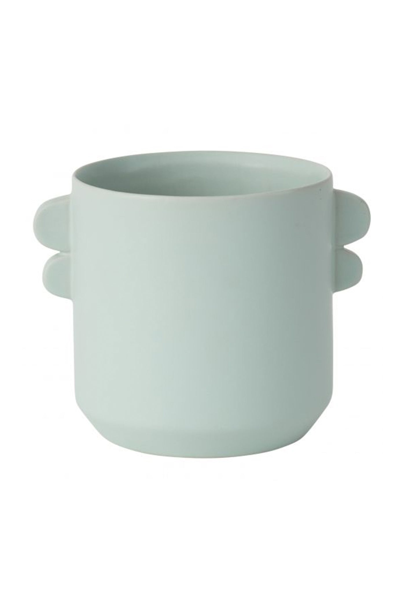 mint ceramic pot