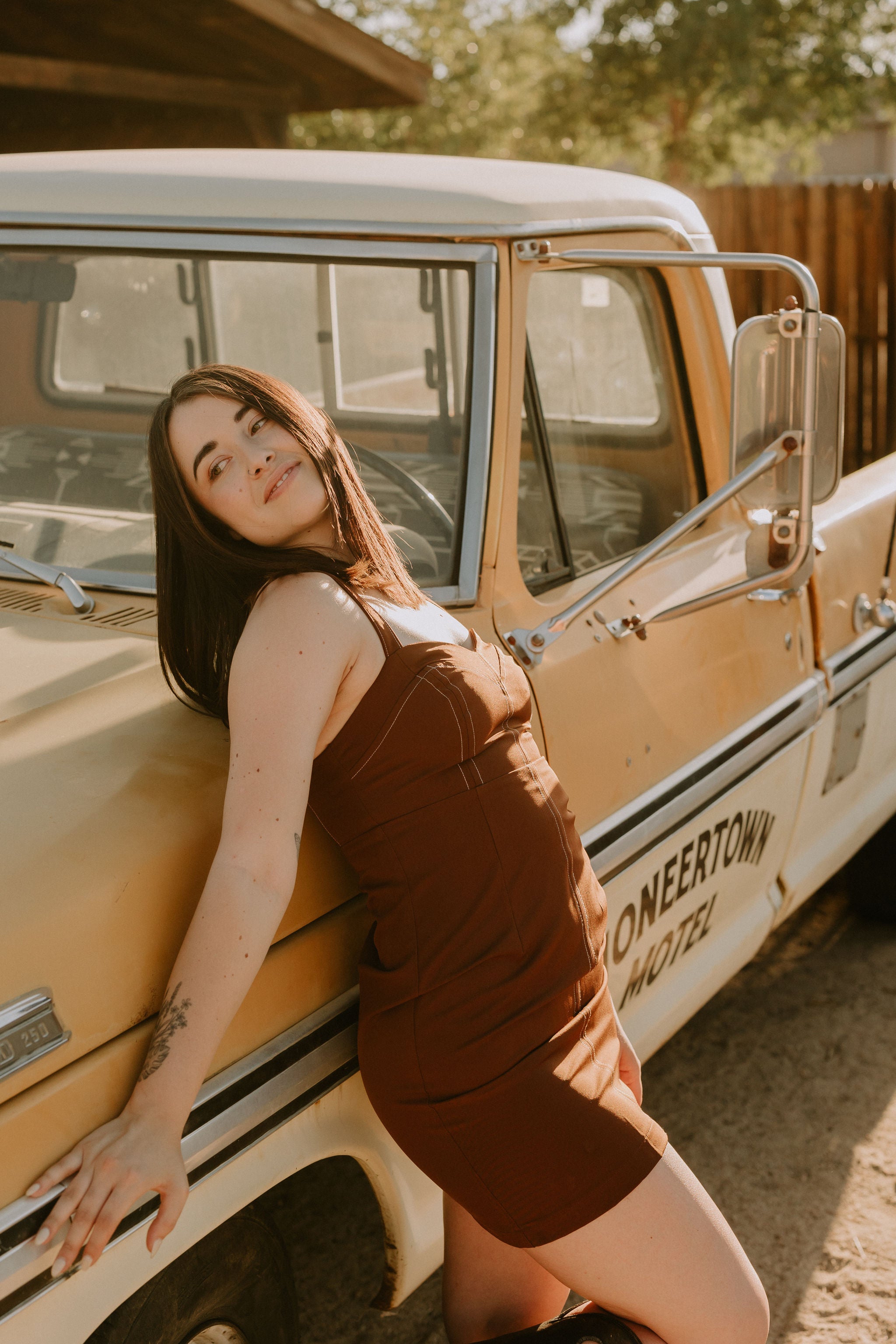 Just Friends Stitched Cami Dress