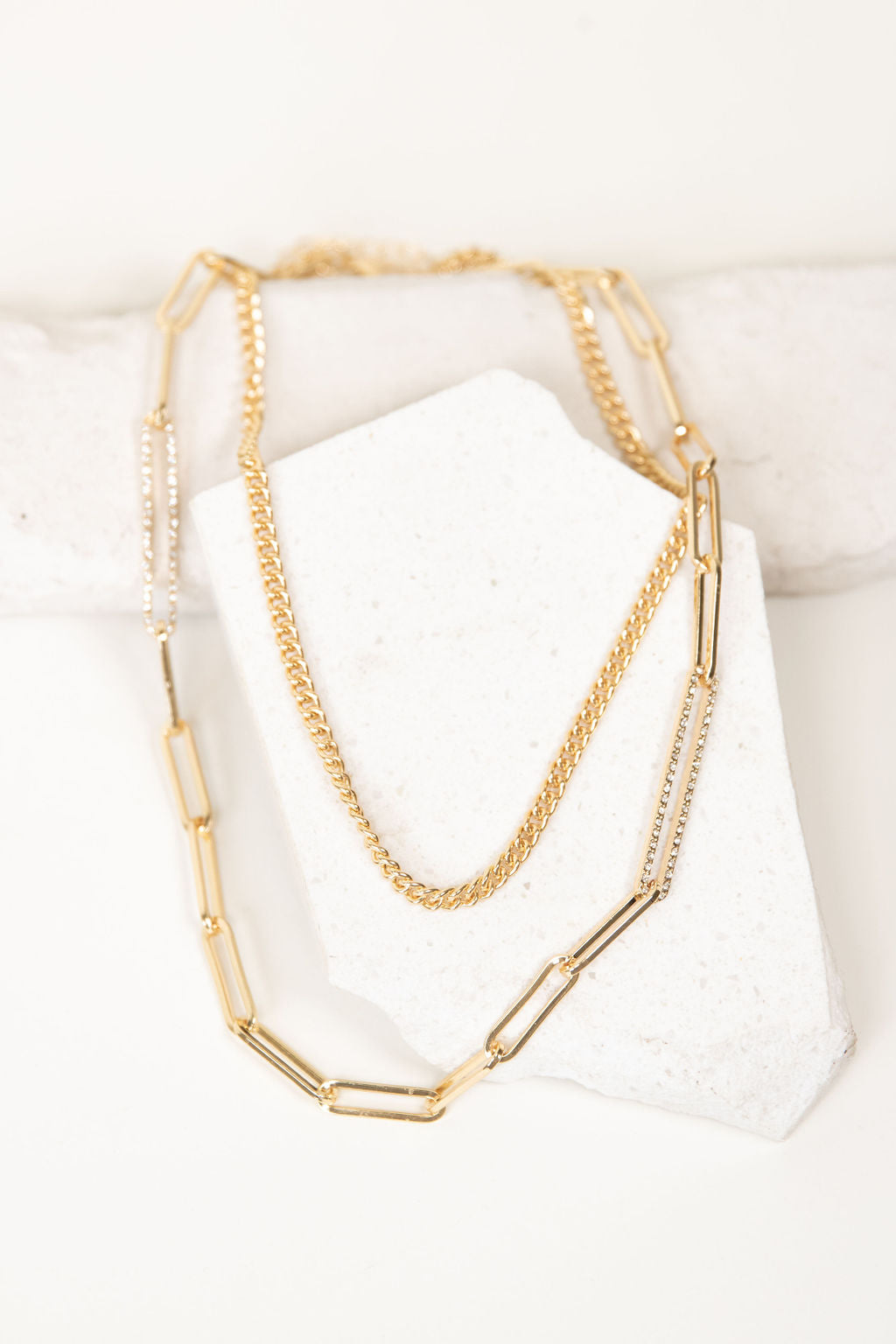 Double Layered Chain Necklace