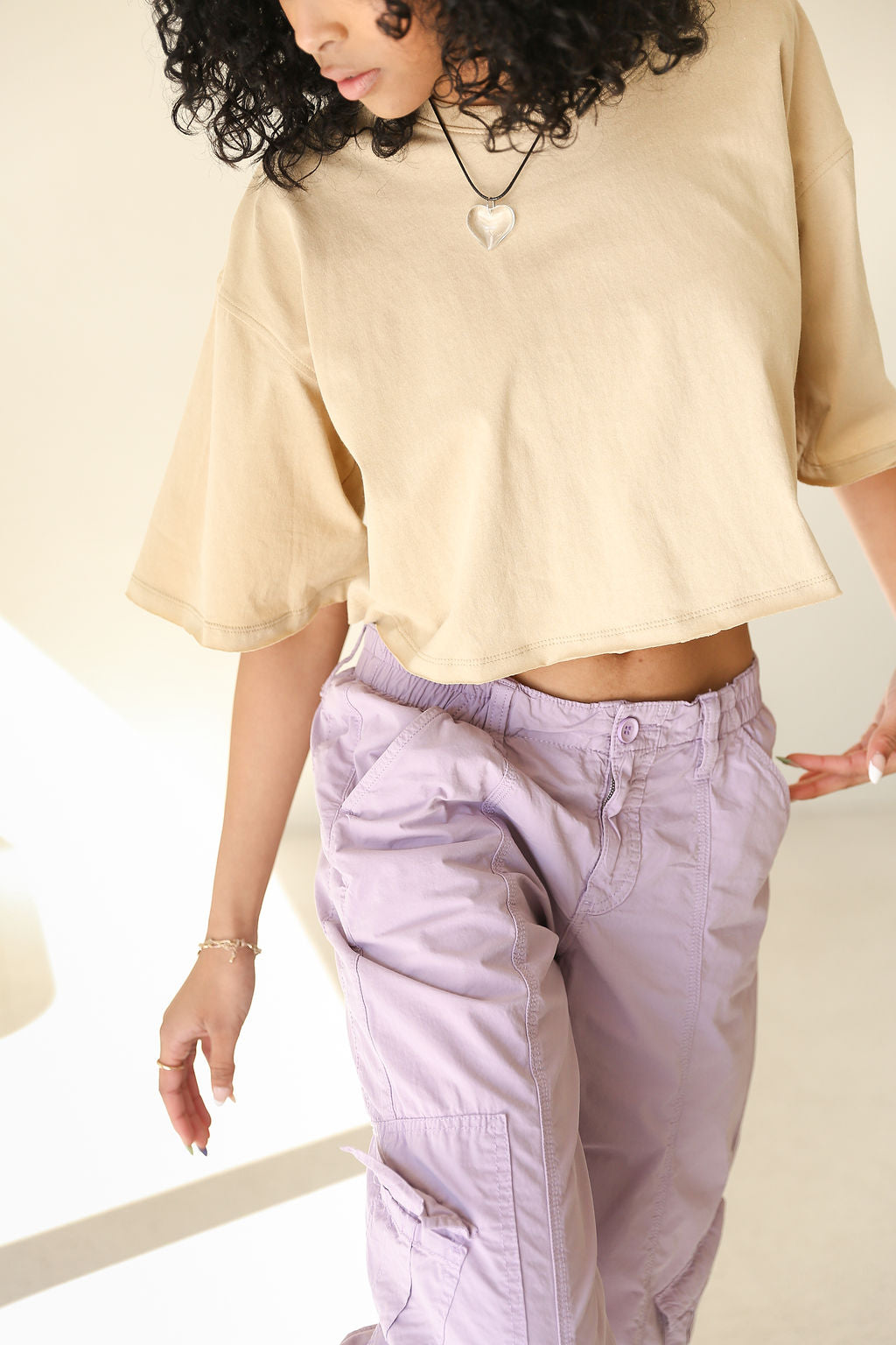 The Relaxed Short Sleeve Crop Top