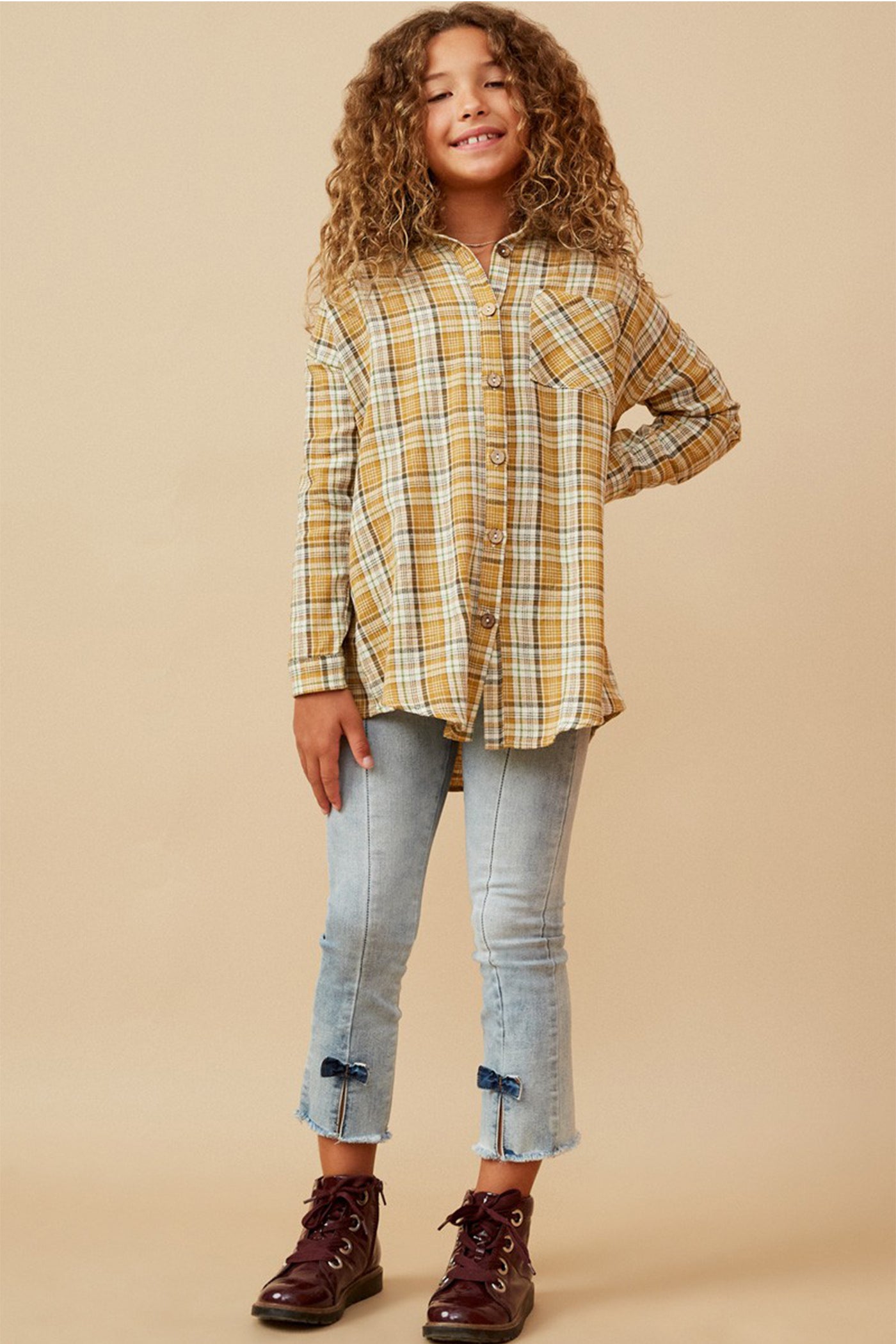 Plaid Flannel Kids Top