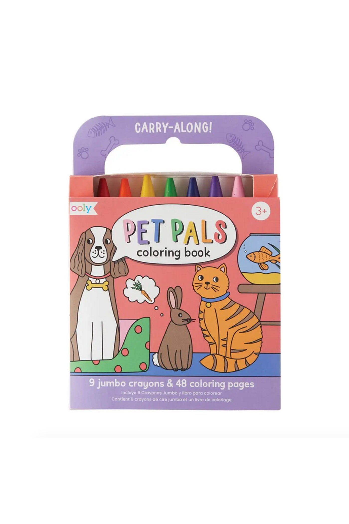 Pet Pals Carry Along Crayon & Coloring Book Set by Nectar Kids