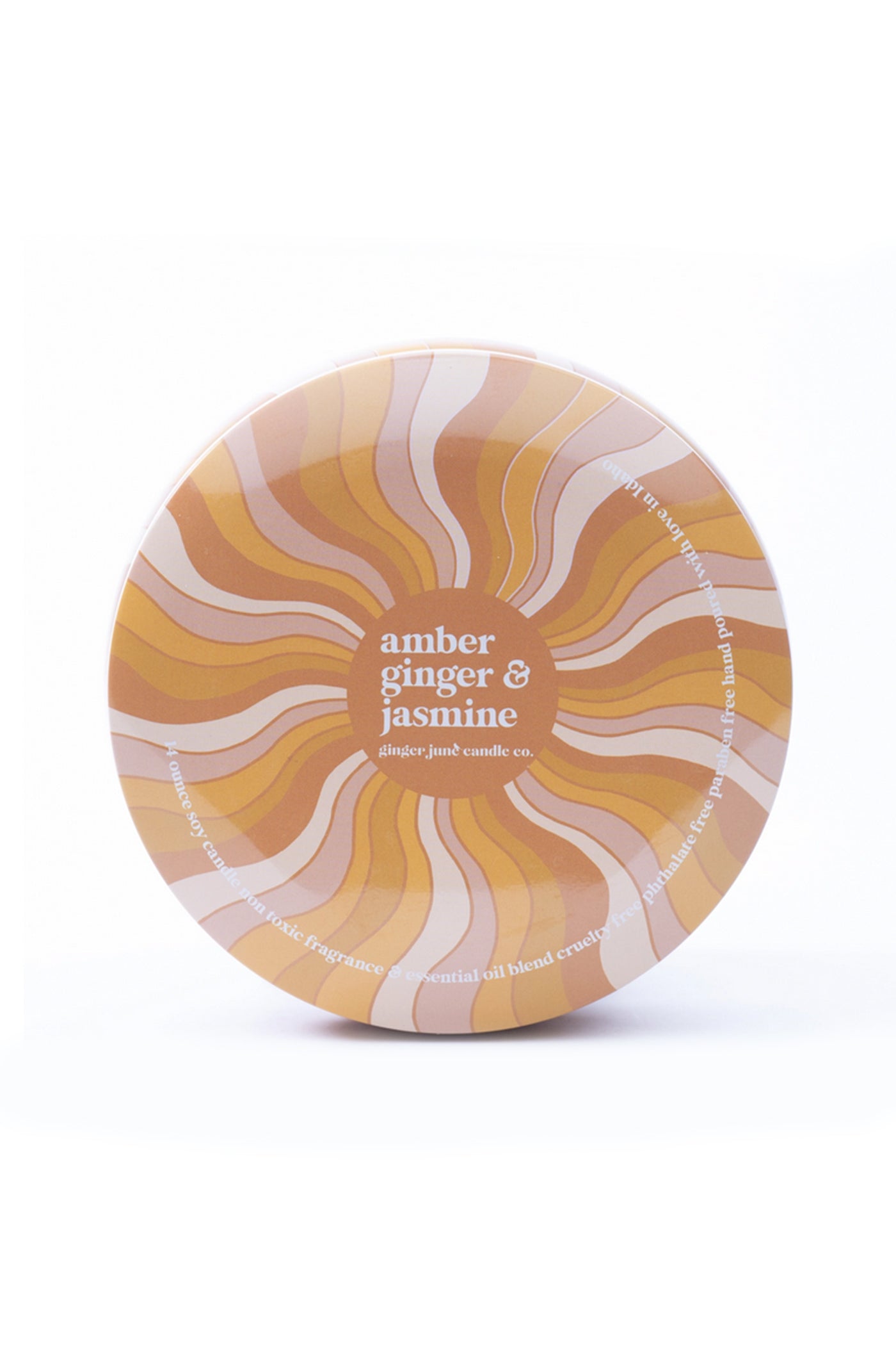 Groovy Swirl Tin Candle by Ginger June Candle Co.