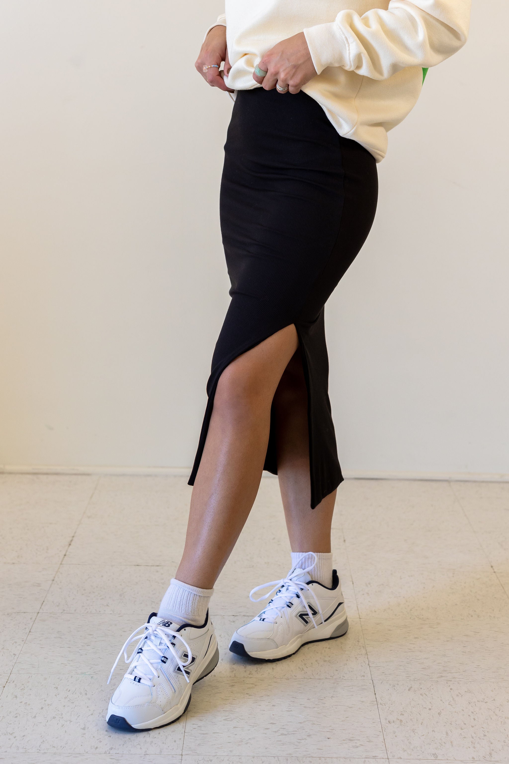 Don't Change Ribbed Midi Skirt