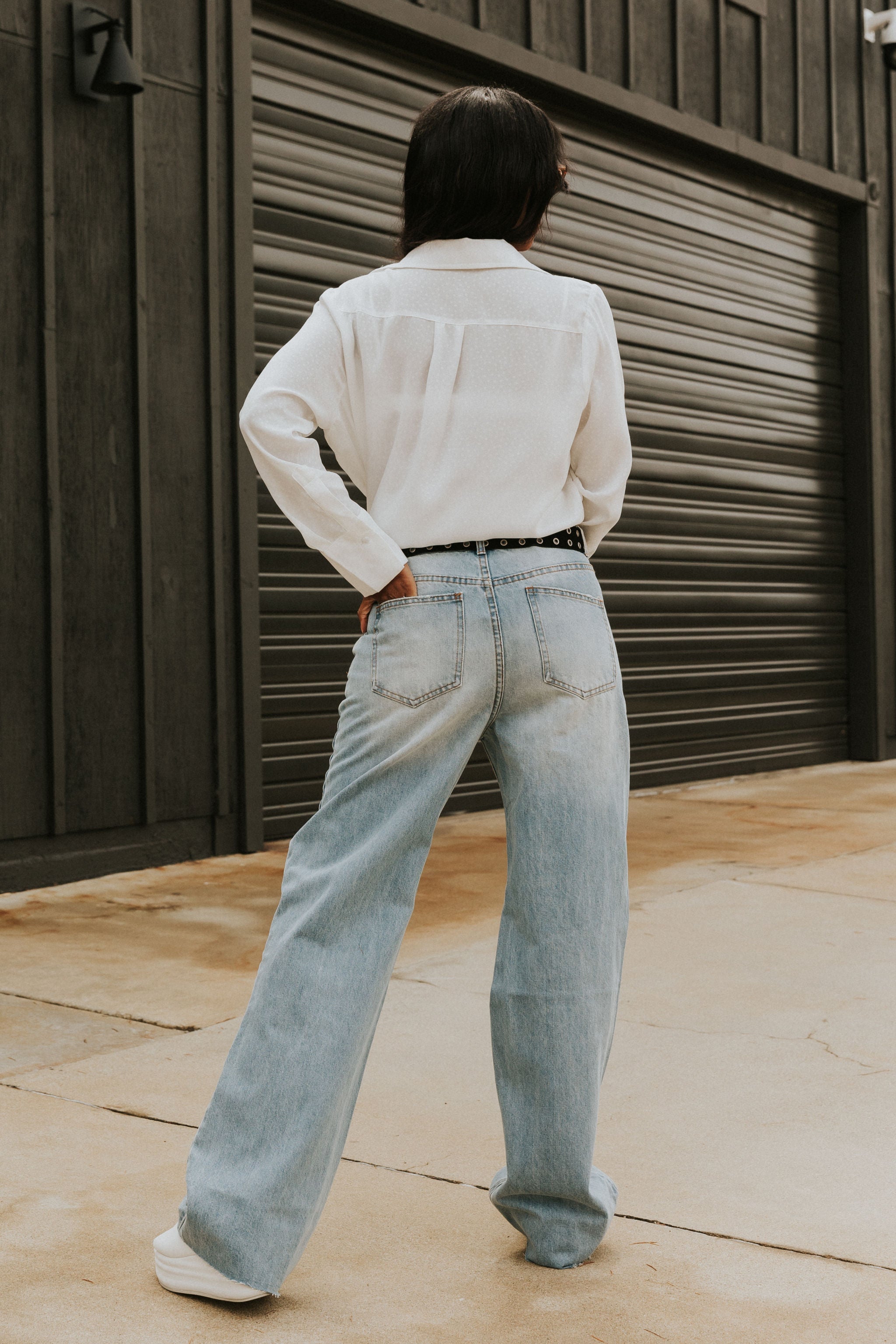 Never Impressed High Rise Distressed Jeans