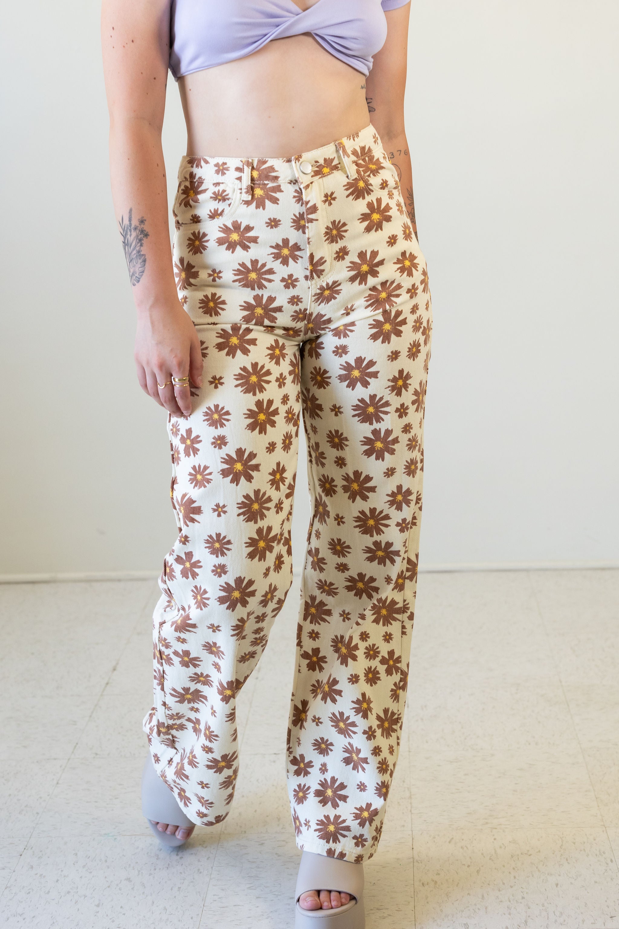Go Home Floral Jeans