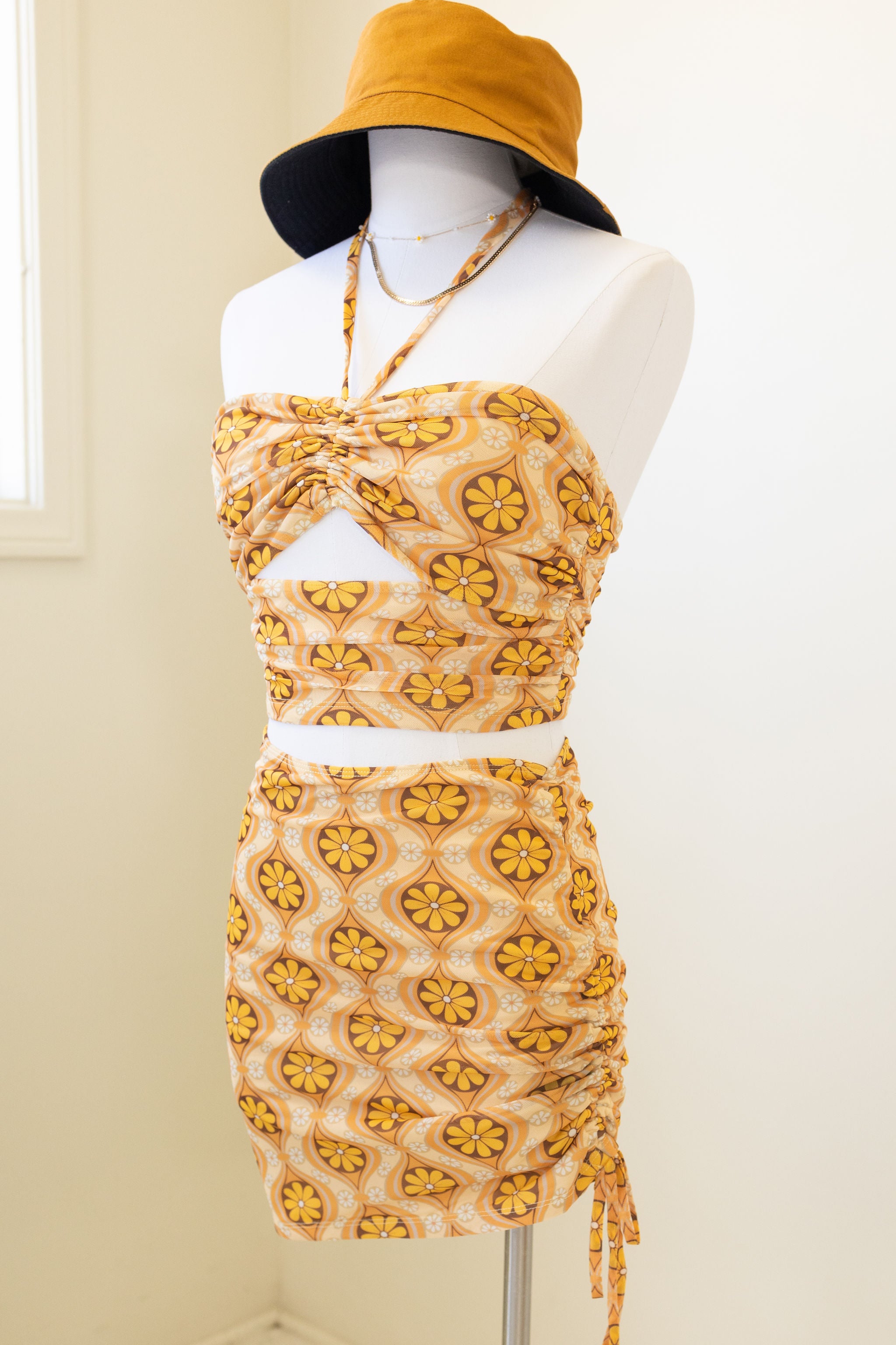 One Life Floral Mini Skirt