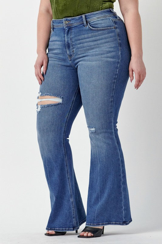 Say Bye High Rise Flare Jeans by Nectar Curve