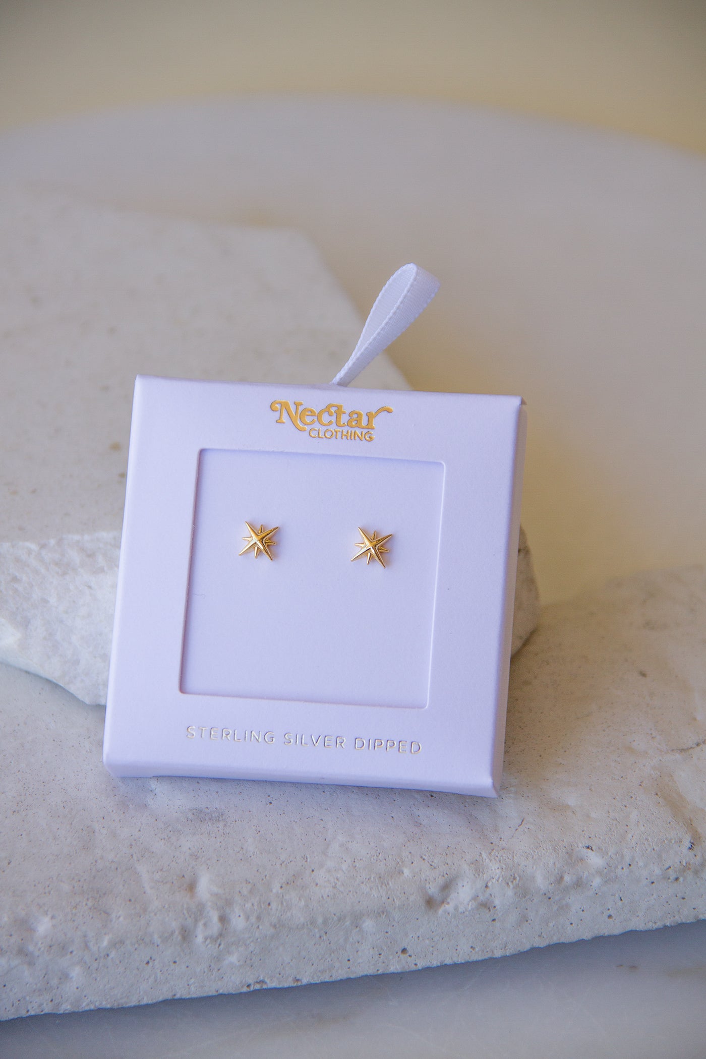 Gold Star Stud Earrings