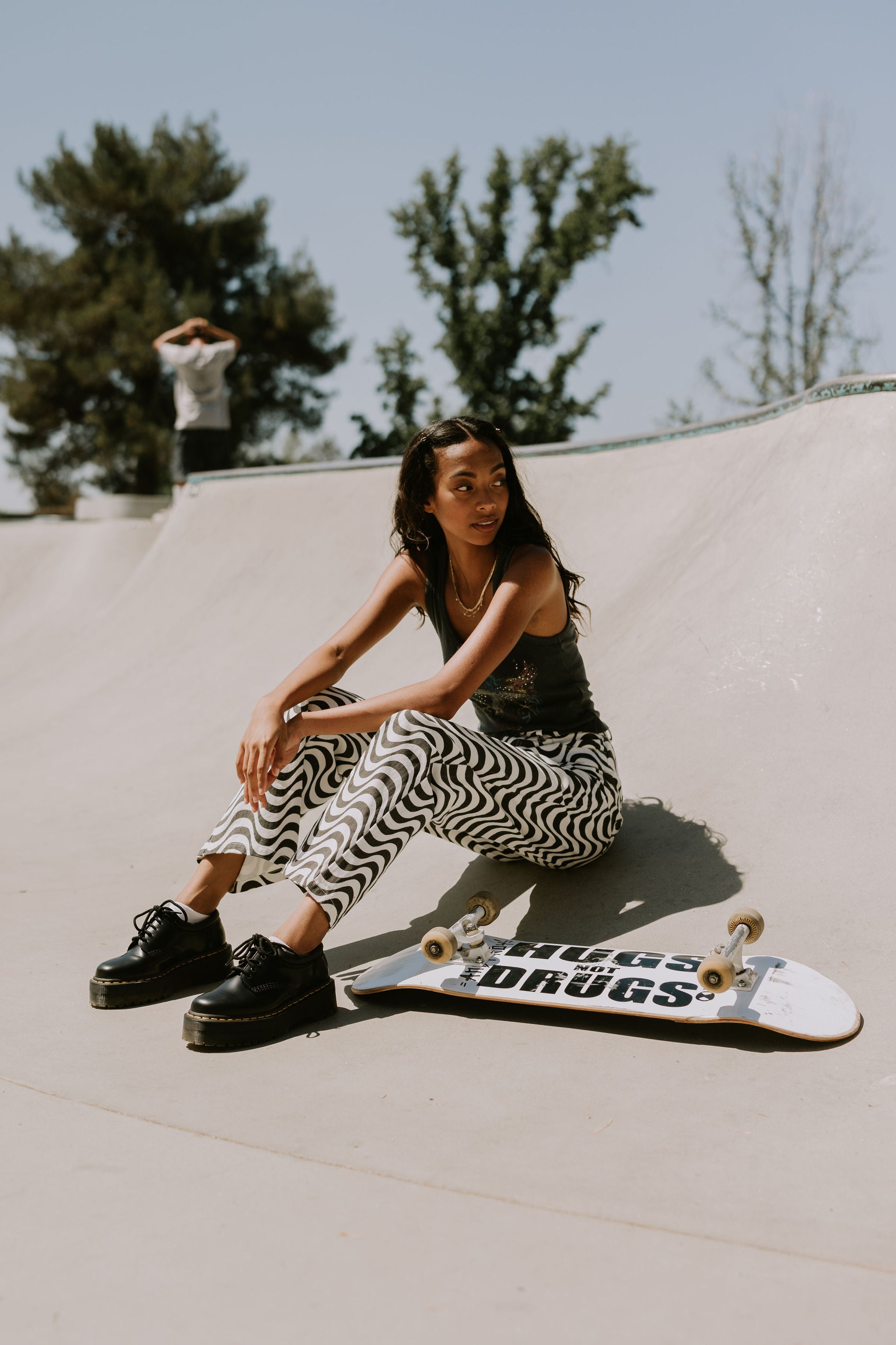 Should've Known Wave Print Pants