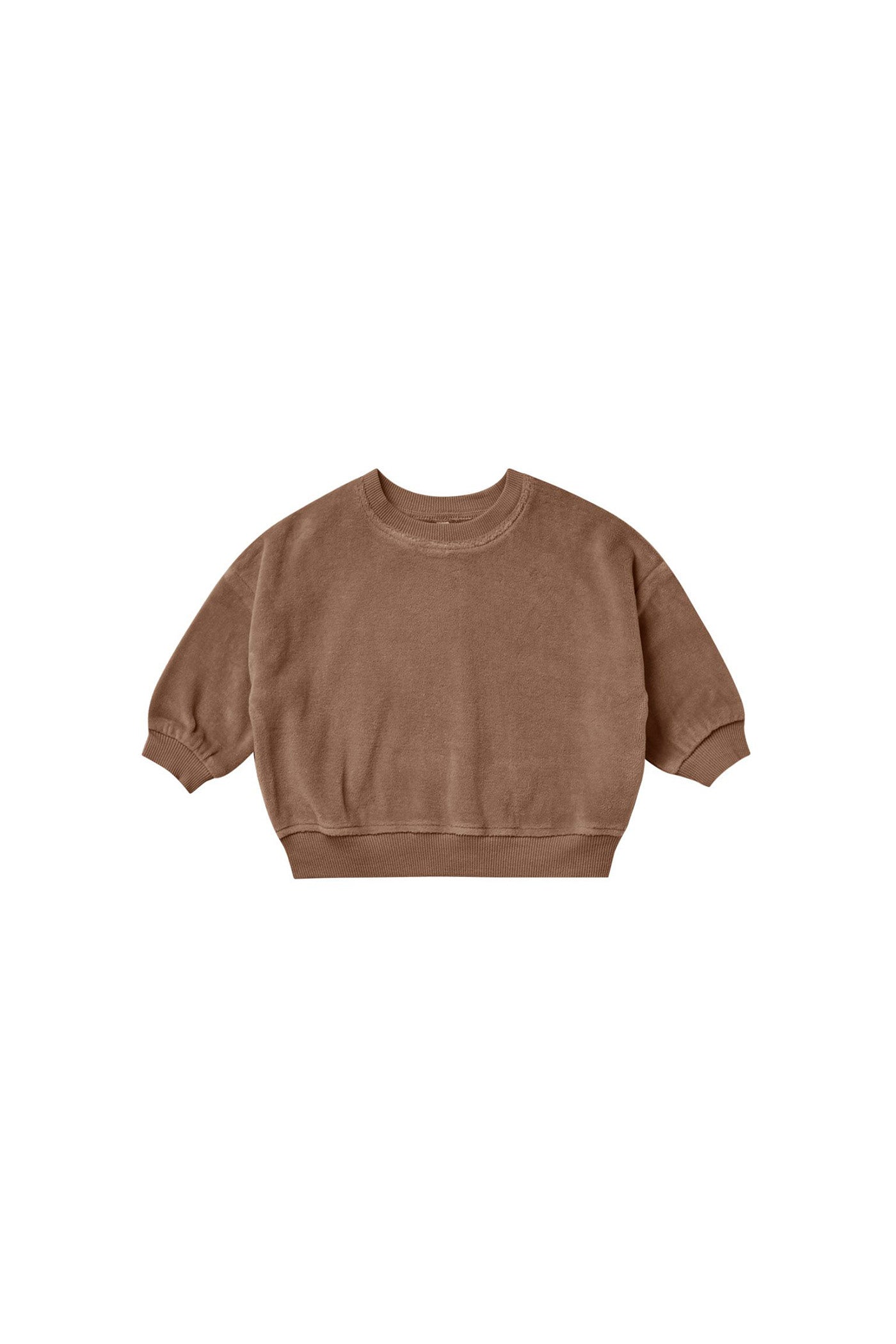 Velour Relaxed Sweashirt by Quincy Mae