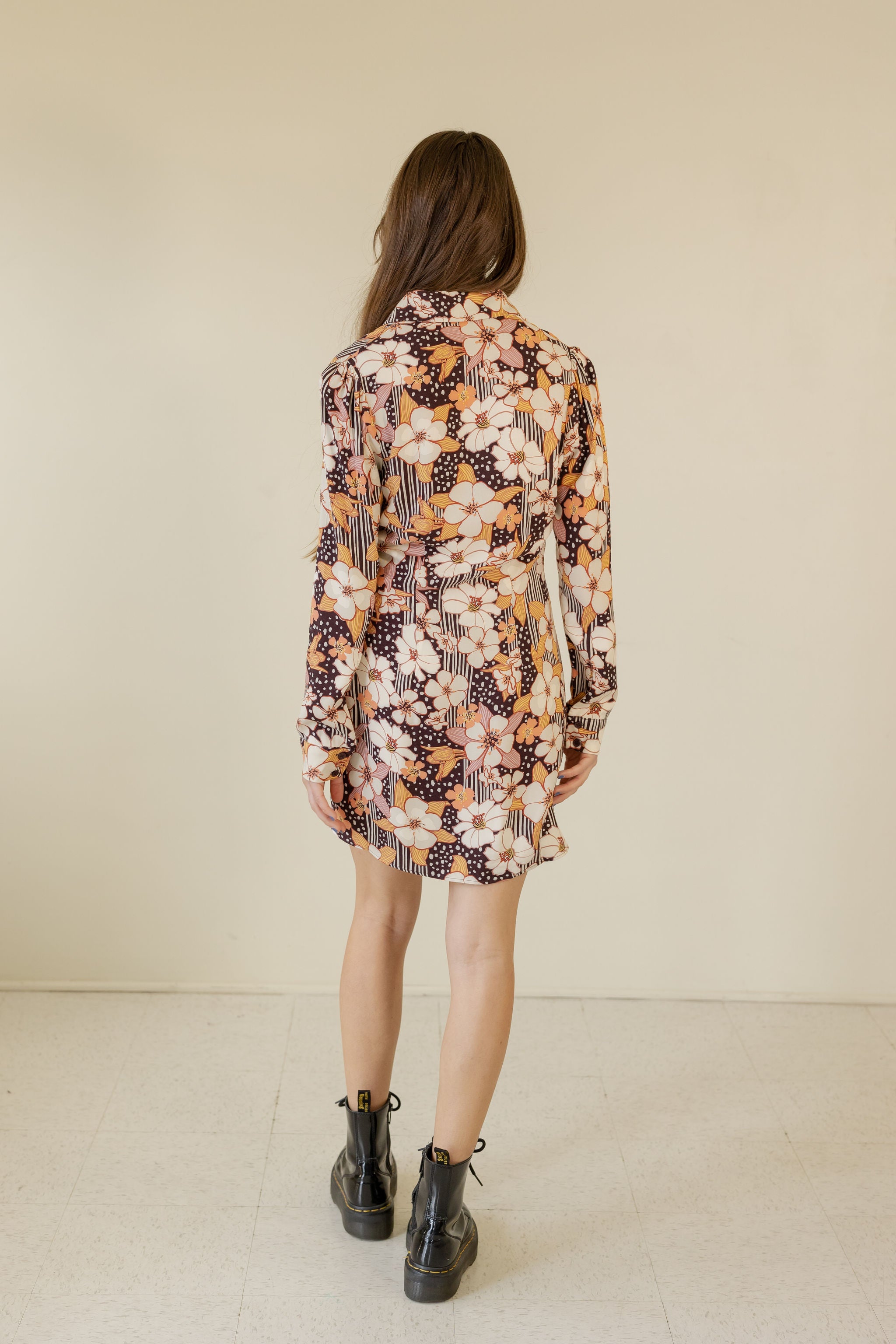 About Me Long Sleeve Floral Tunic by For Good