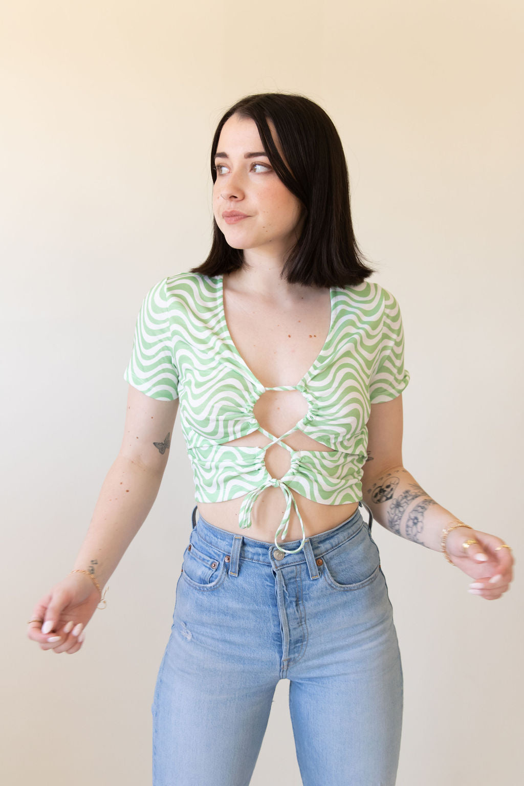 Greatest Love Swirl Crop Top