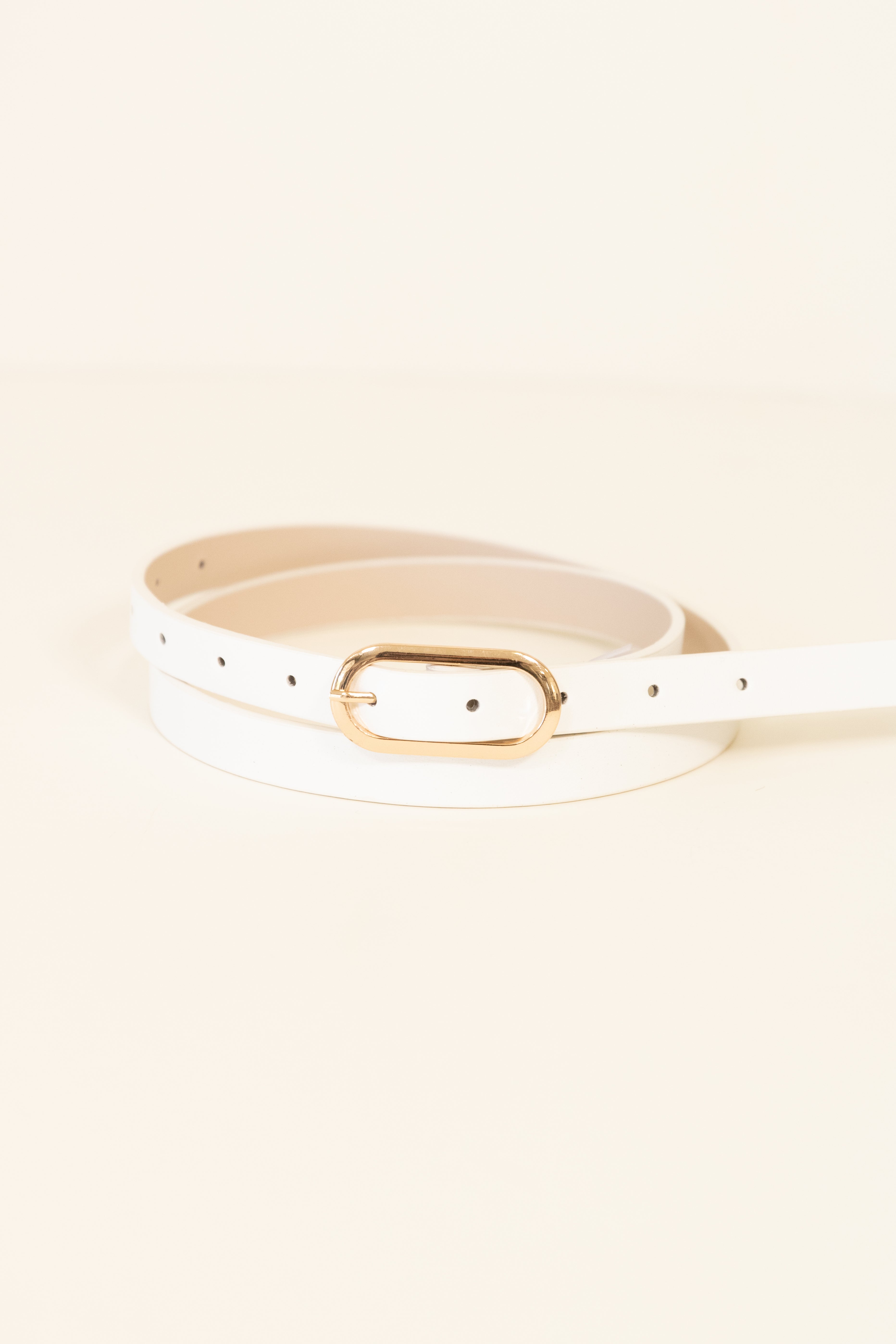 Metal Oval Buckle Belt