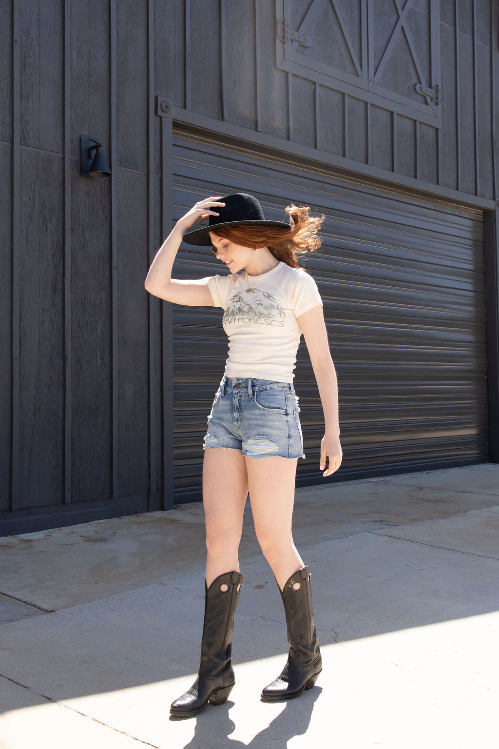 Harri Distressed Denim Shorts by BDG