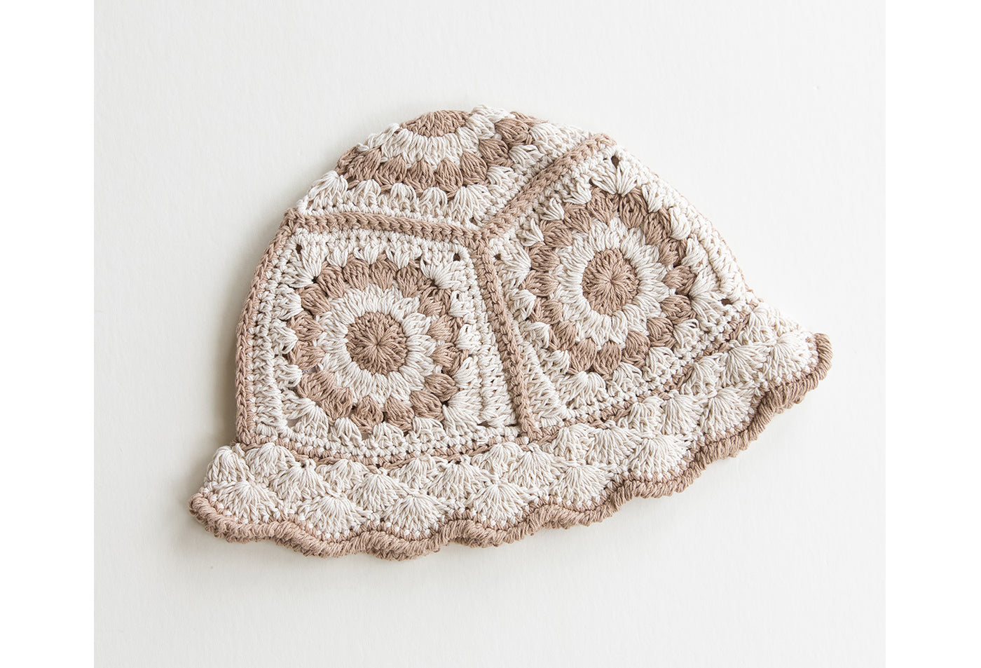 Floral Knit Bucket Hat